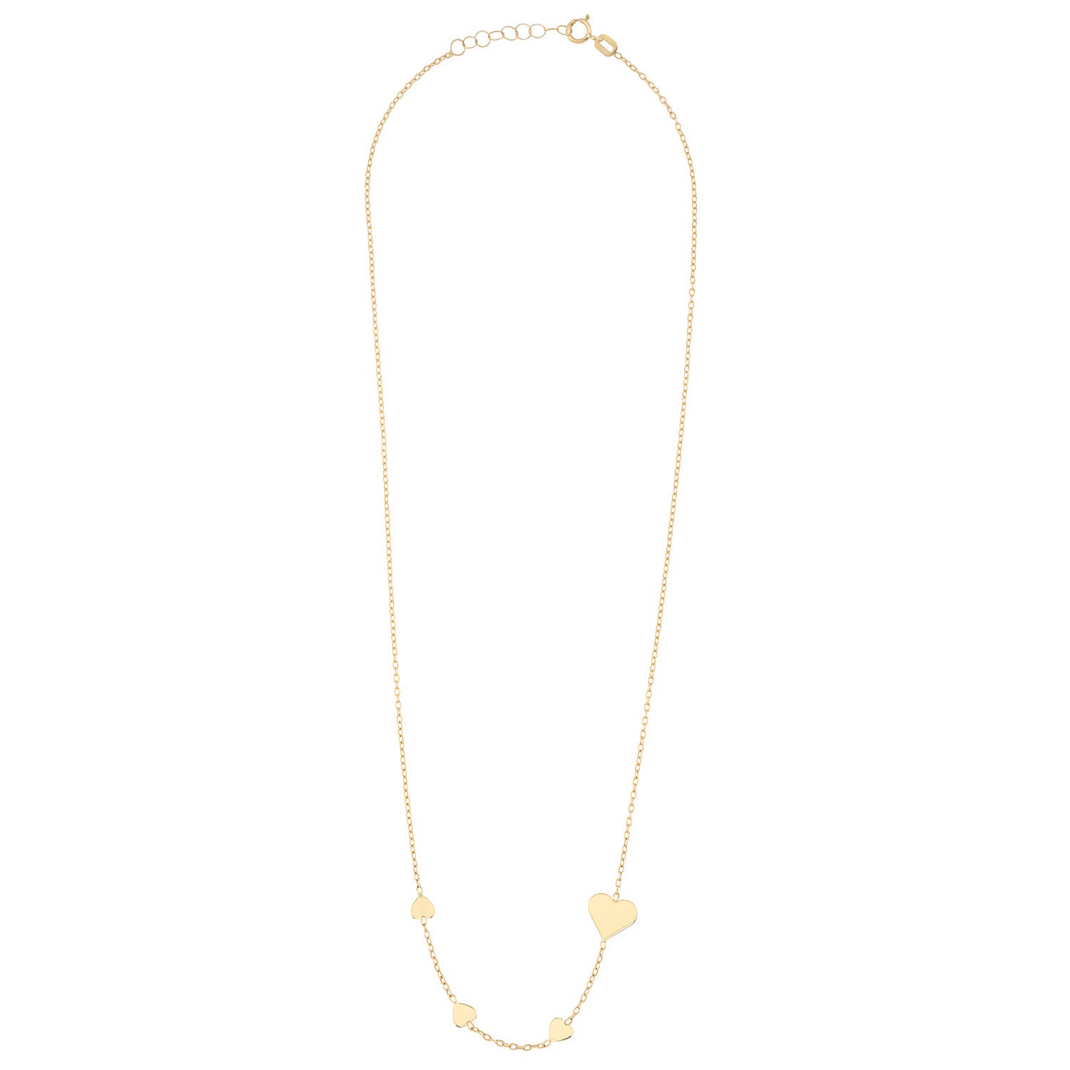 Gold Heart Pendant Necklace