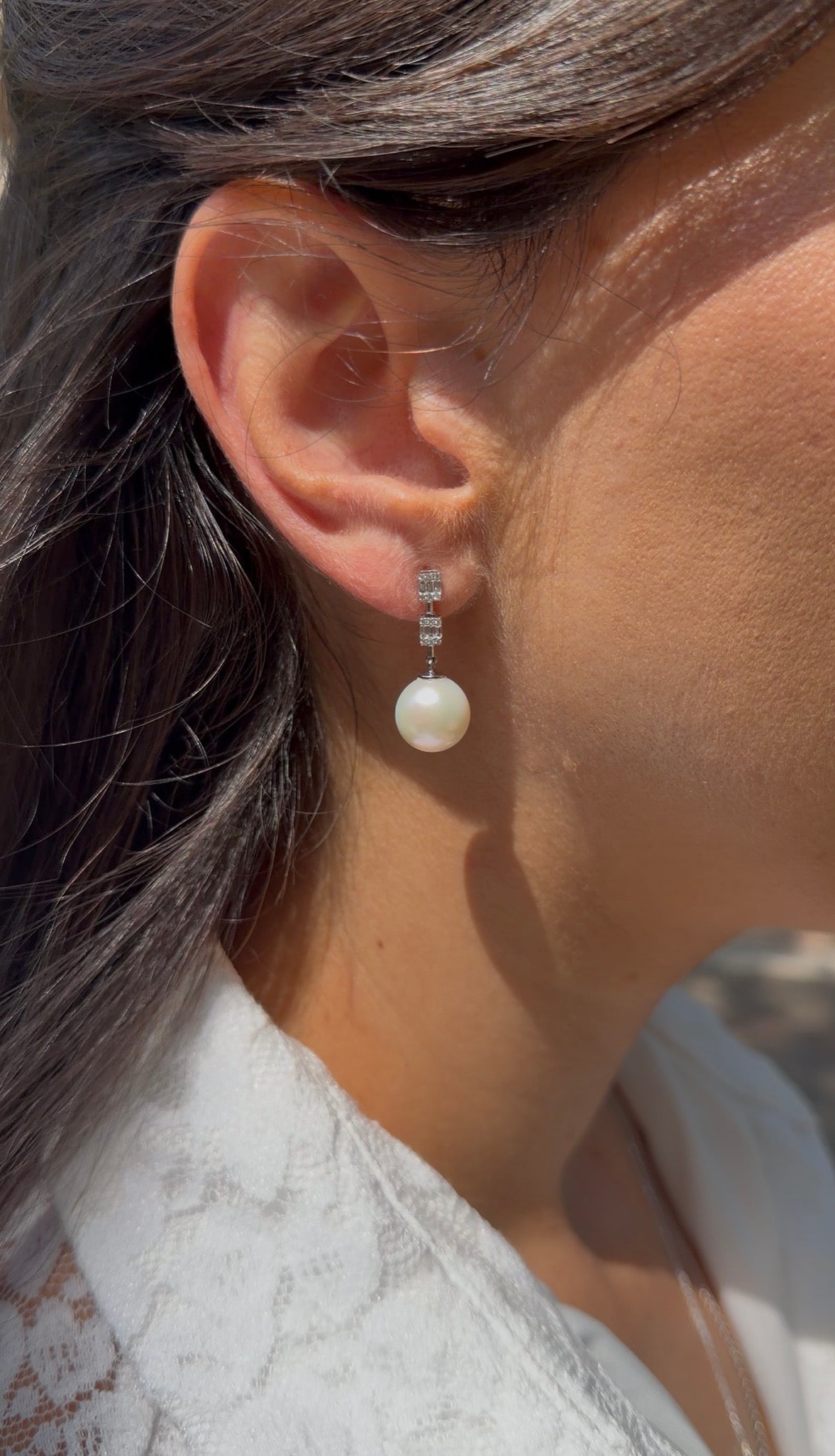 Baguette Drop Pearls