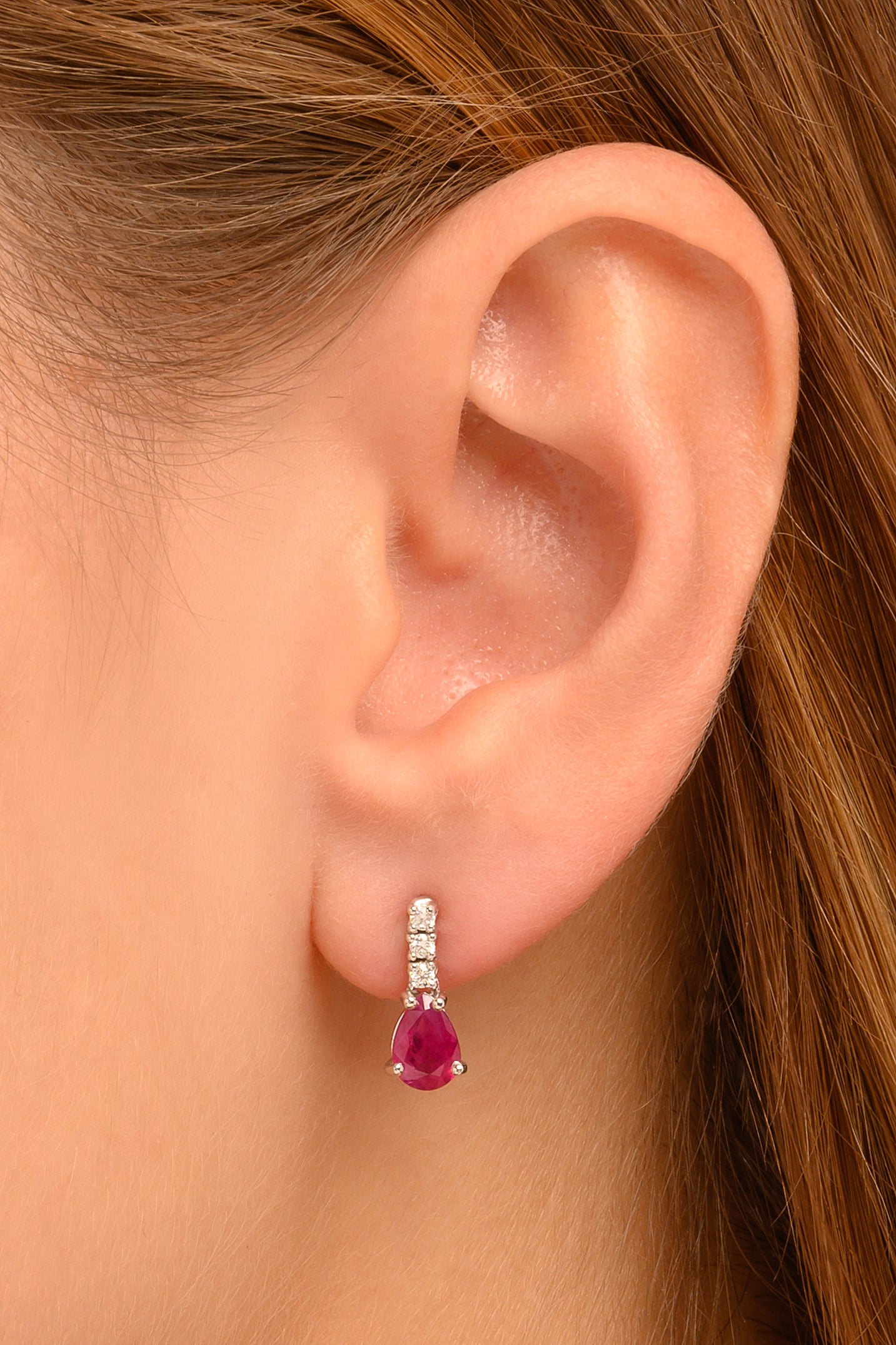 Ruby Drop Earrings