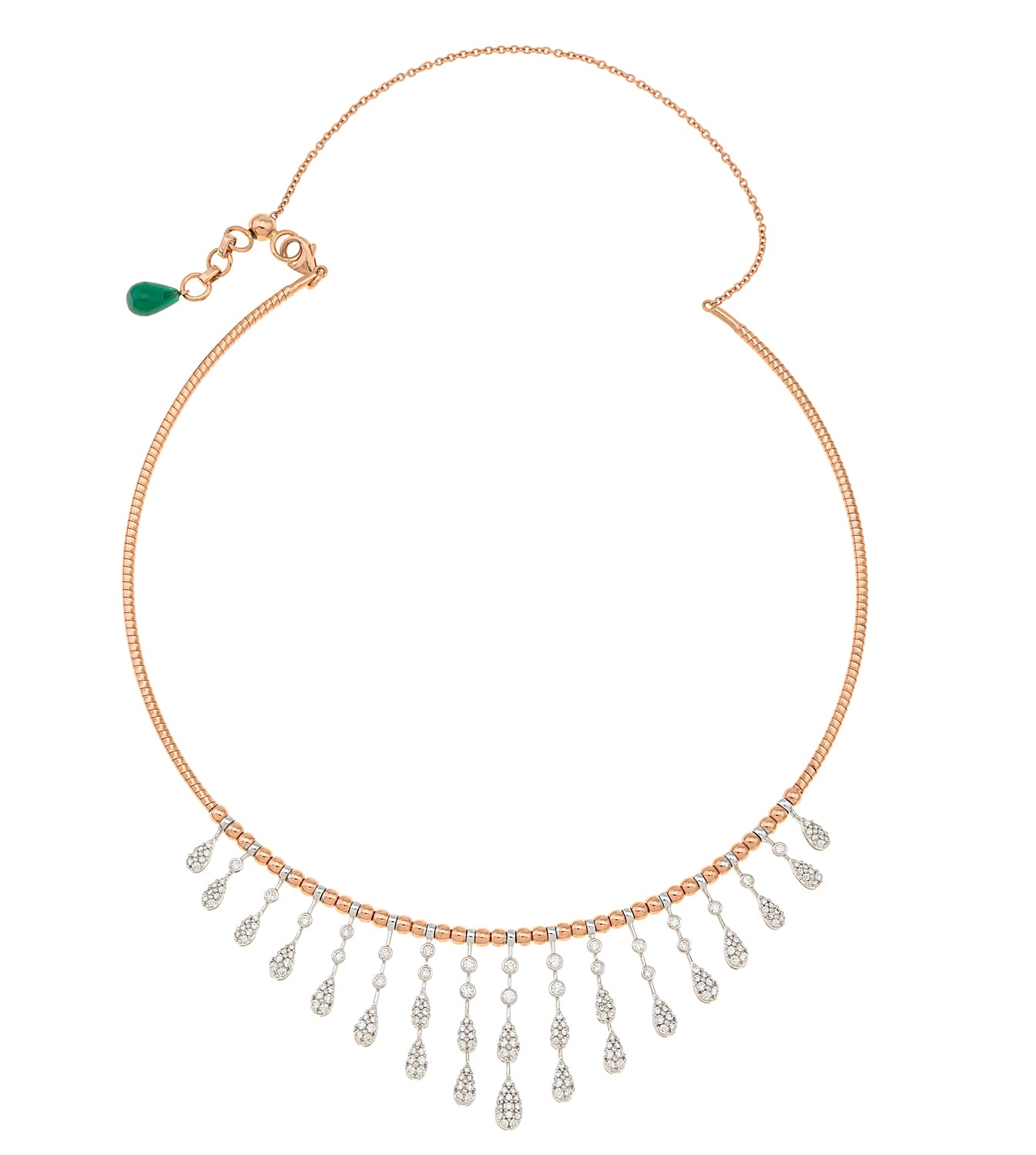 Diamond Rain Drop Choker