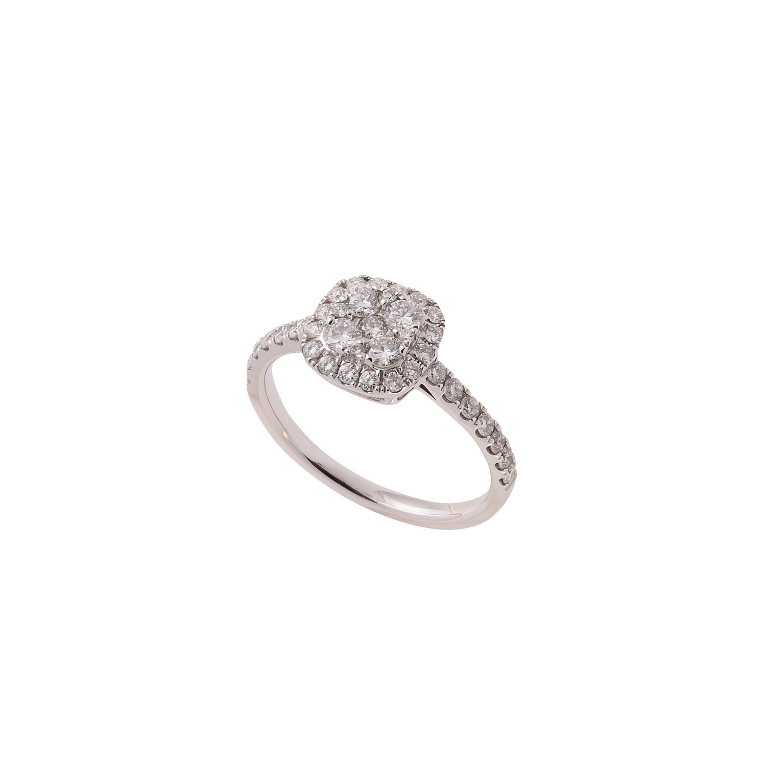 Square Multi Diamond Ring