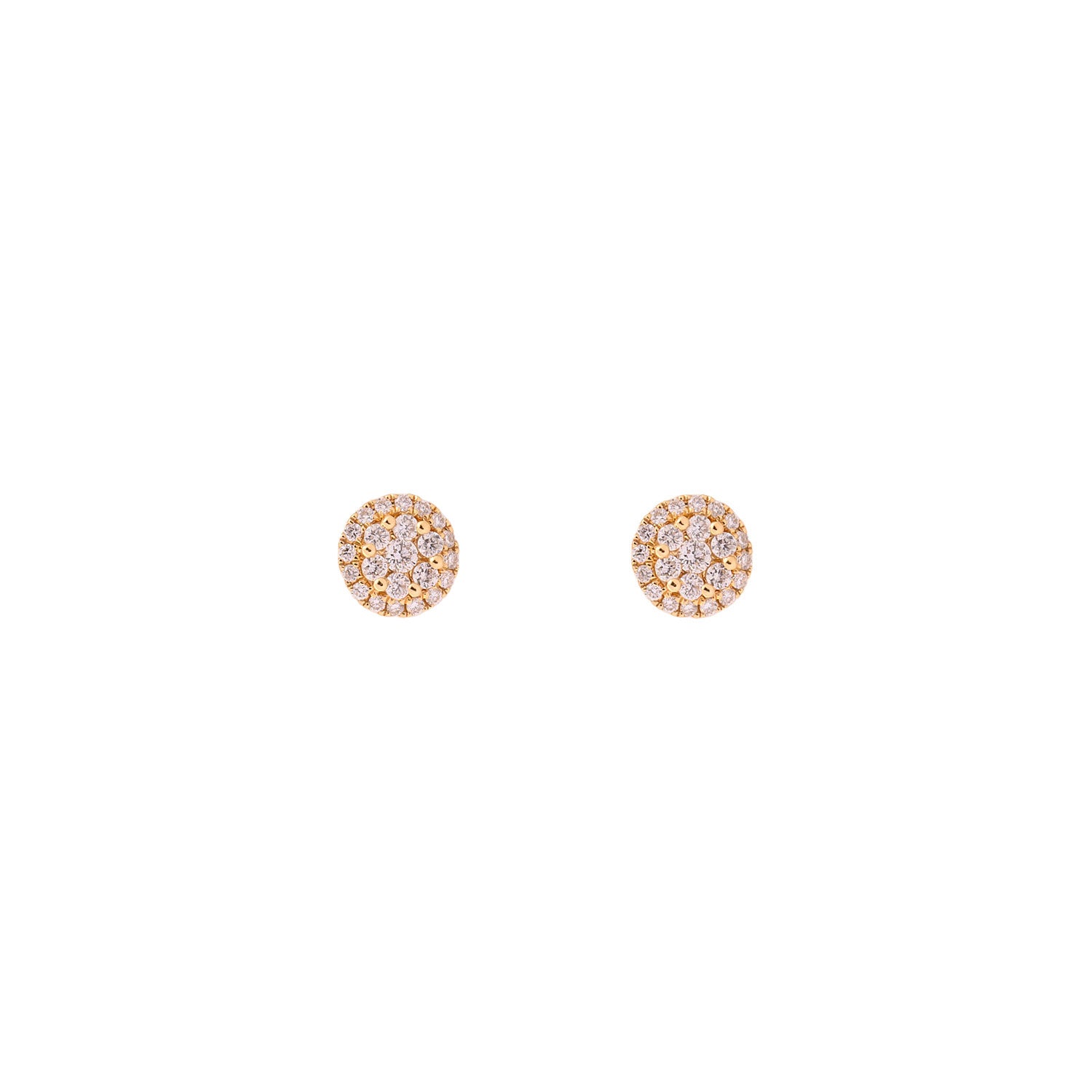 Multi Diamond Stud Earrings