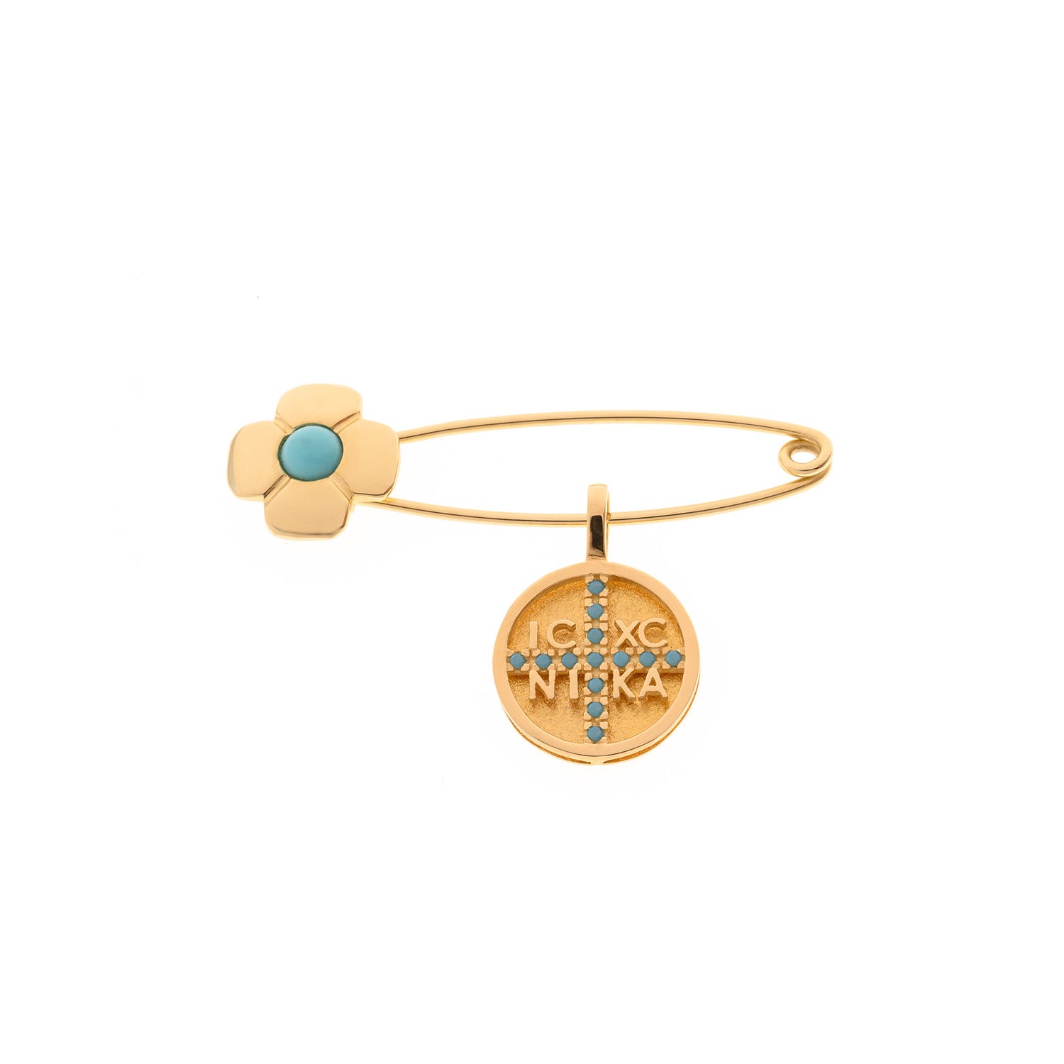 Constantine Pin with Flower