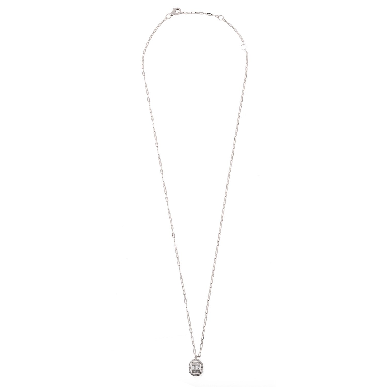 Emerald-cut Diamond Necklace