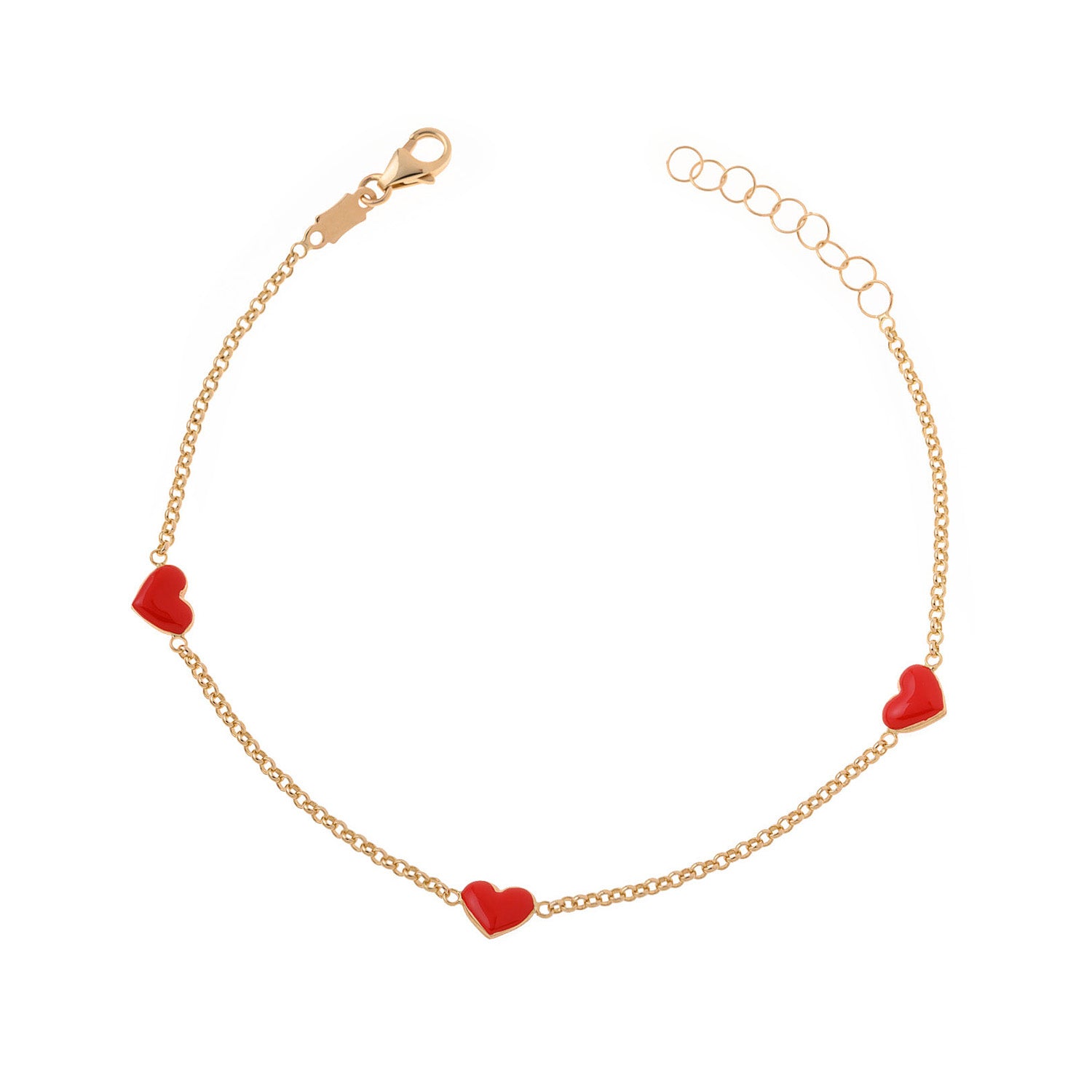 Gold Hearts Bracelet