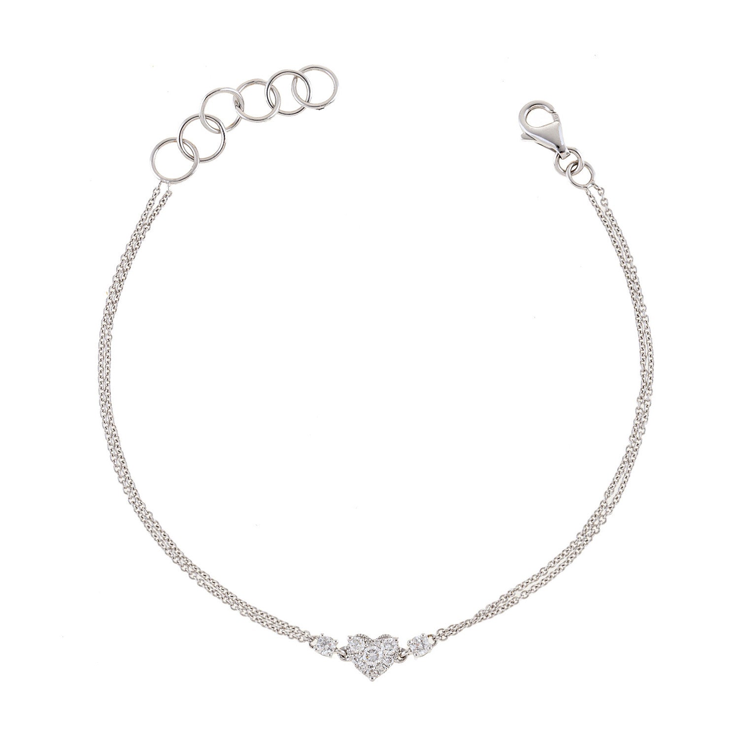 Diamond Heart Bracelet