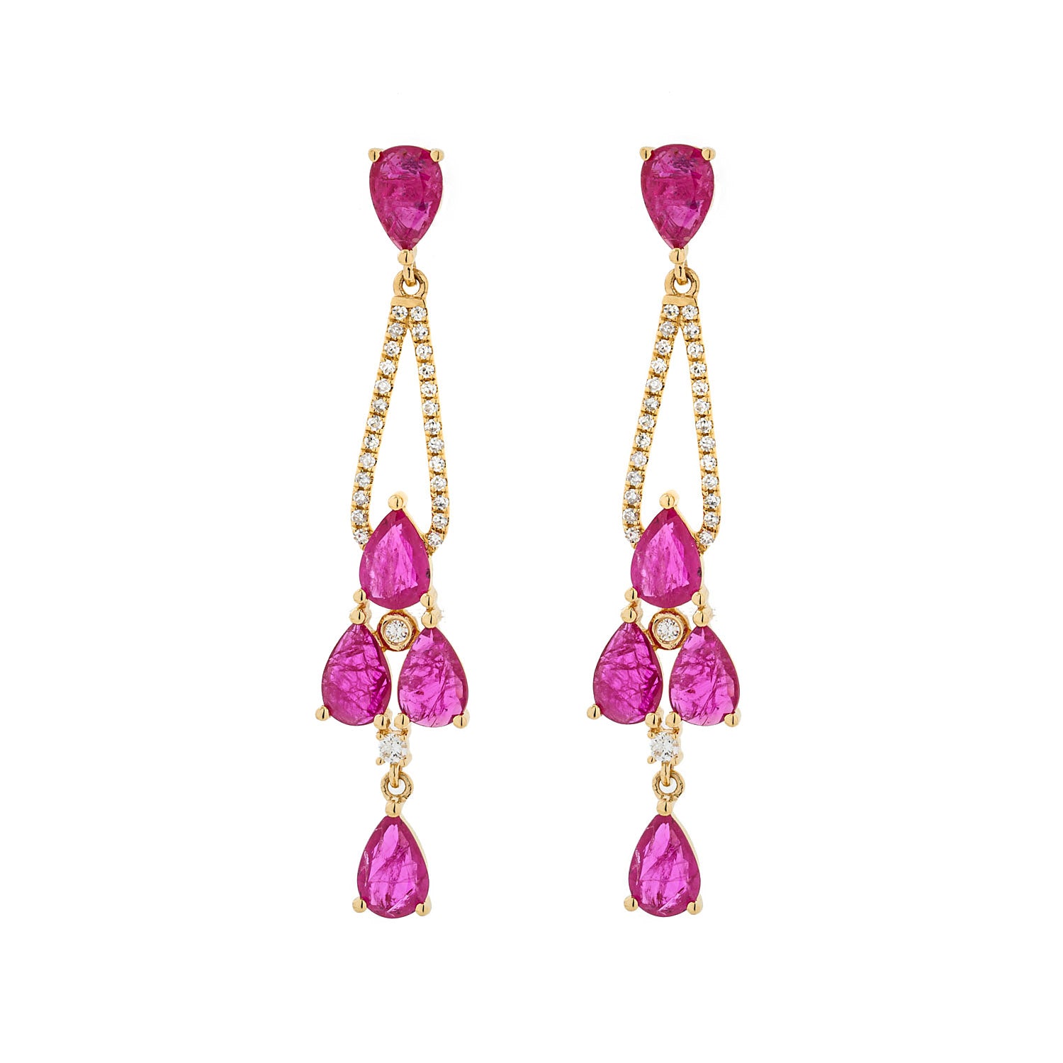 Ruby Chandelier Earring