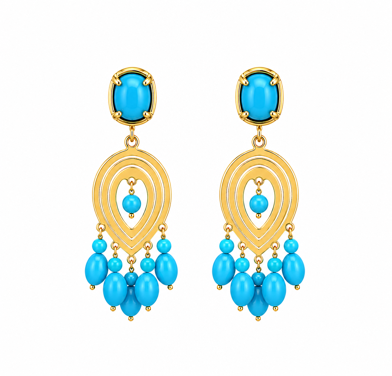 Aegean Tier Chandelier Earrings