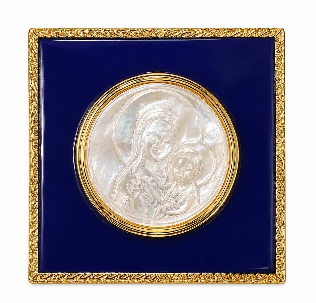 Enamel and Mother of Pearl Icon