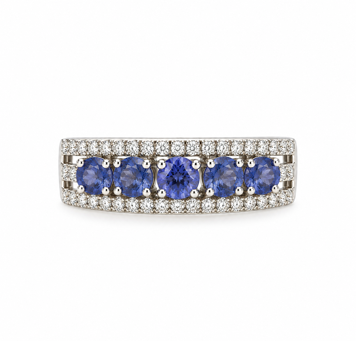 Tanzanite Half Eternity