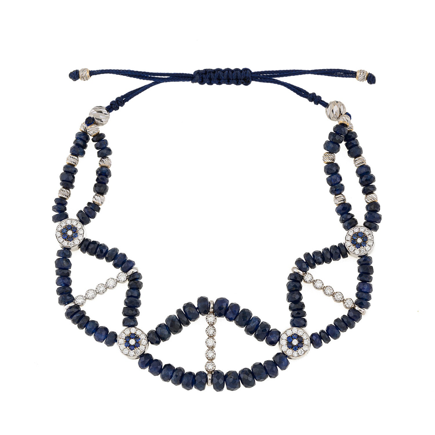 Four Eyes Sapphire and Diamond Bracelet