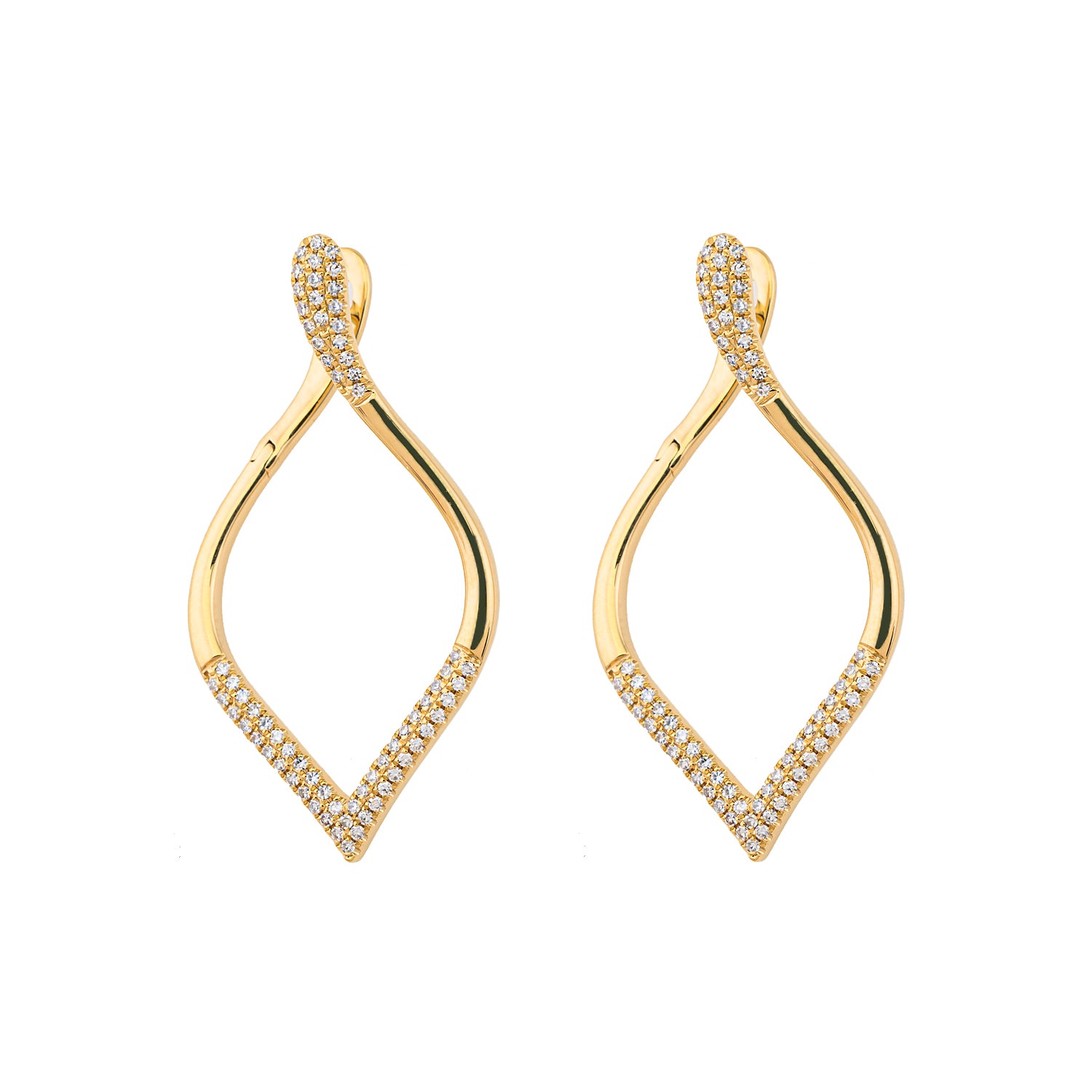 Leaf Diamond Earrings