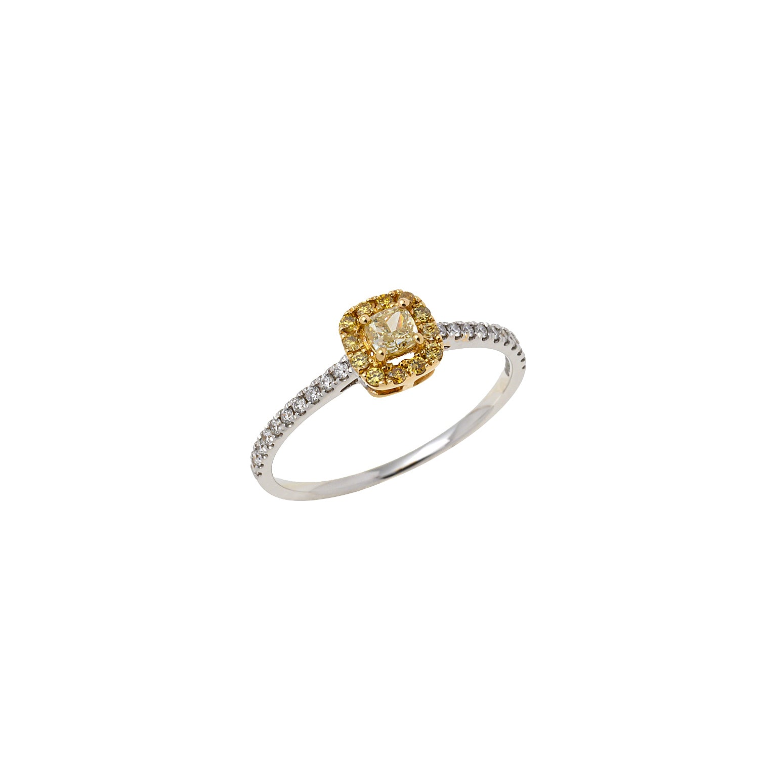 White & Yellow gold Diamond ring
