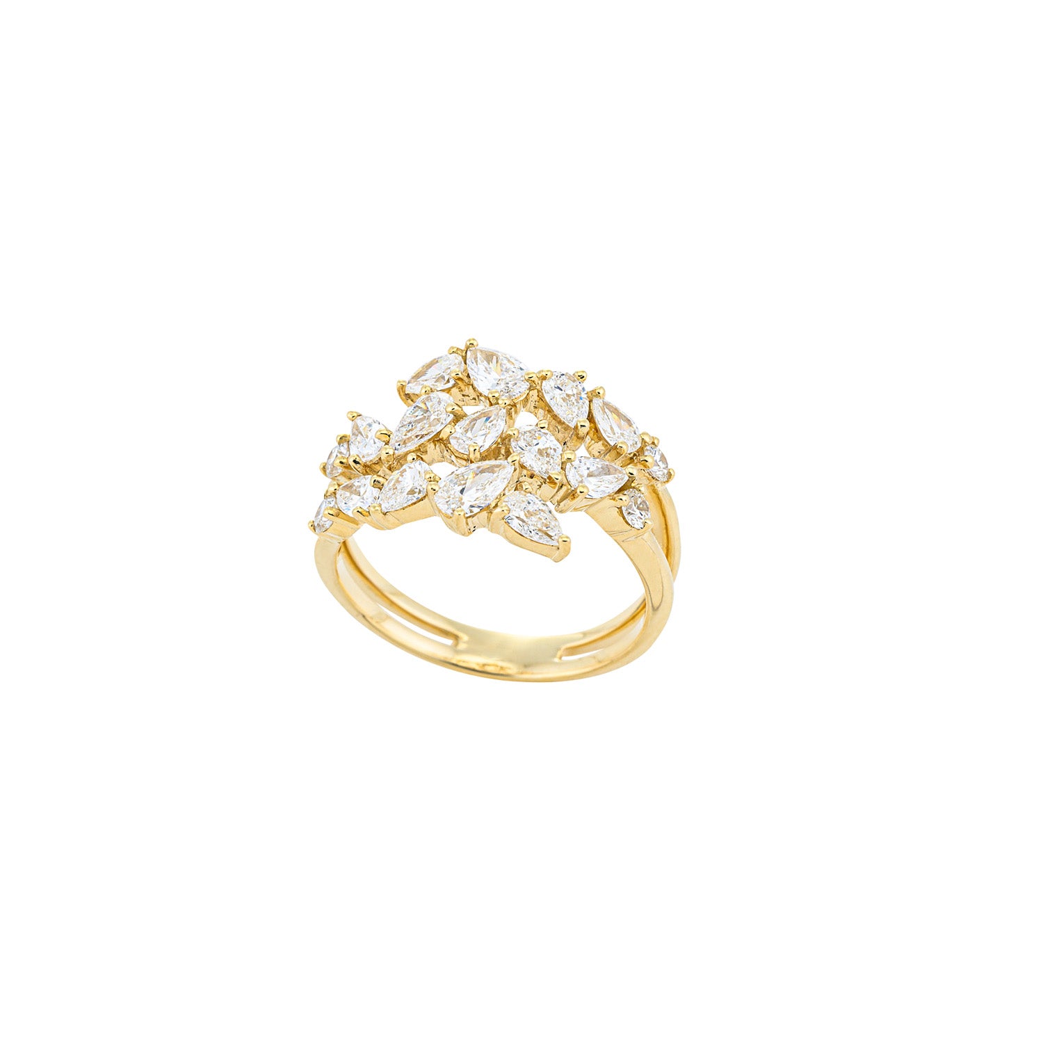 Spiral Diamond Ring