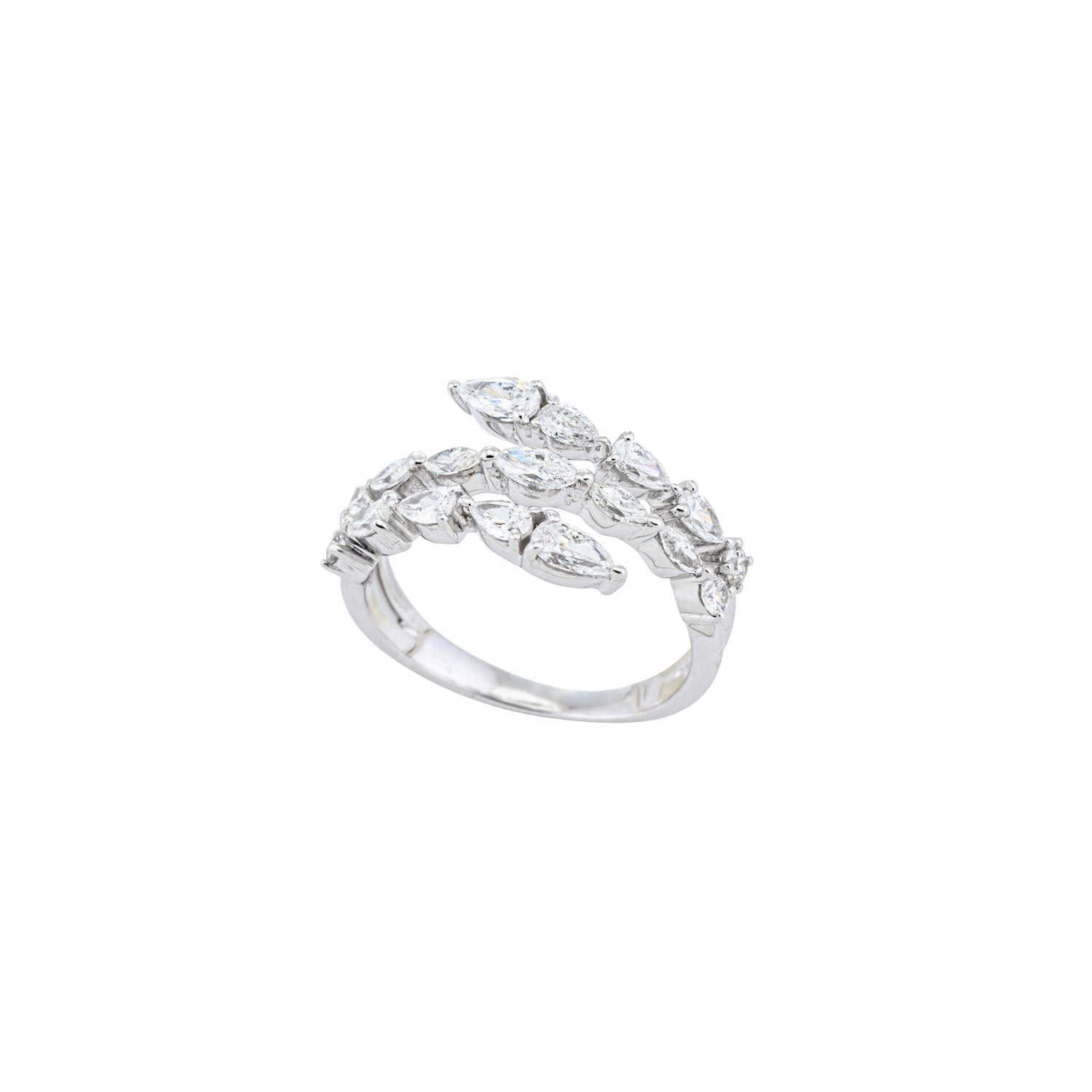Spiral Diamond Ring