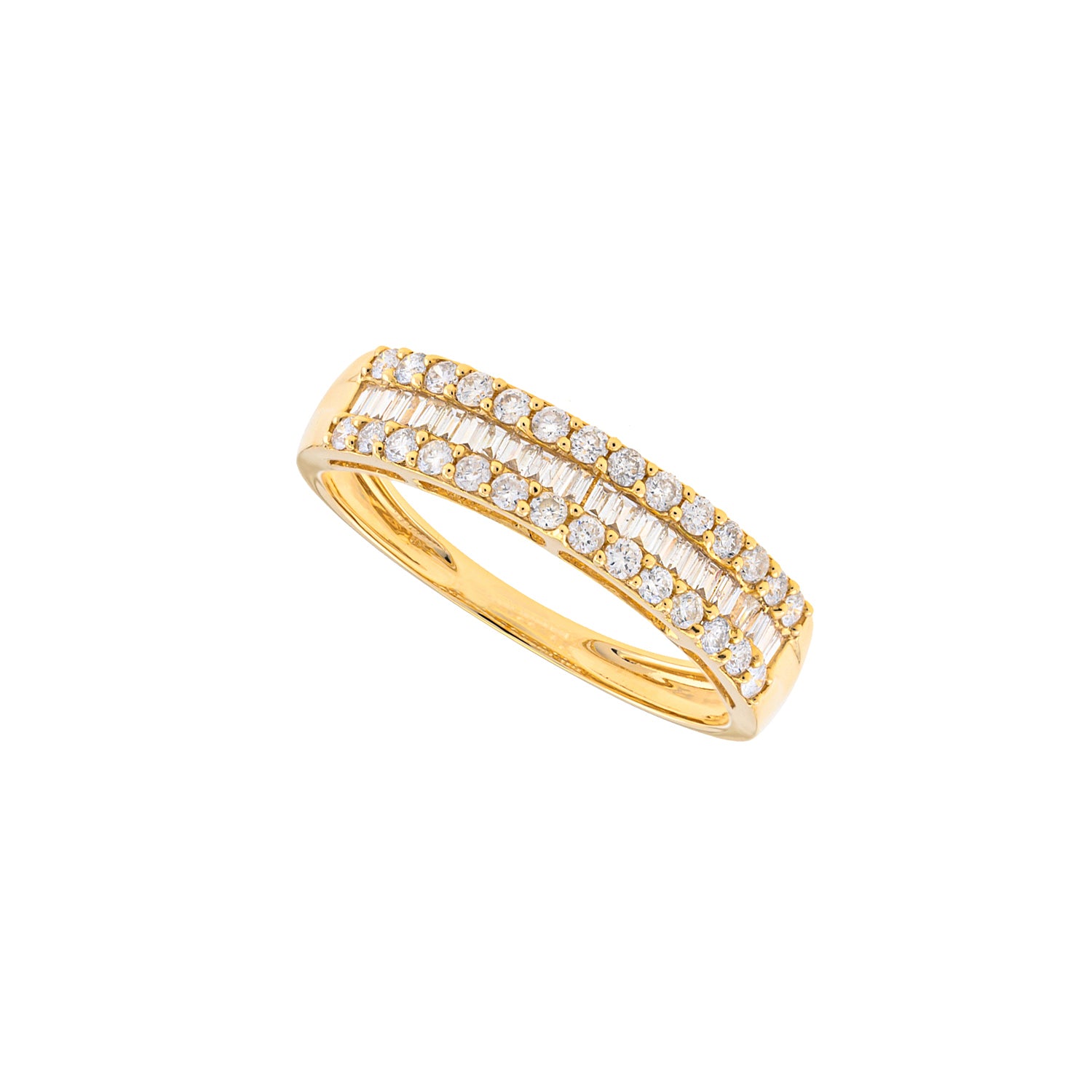 Half Eternity Baguette Diamond Ring