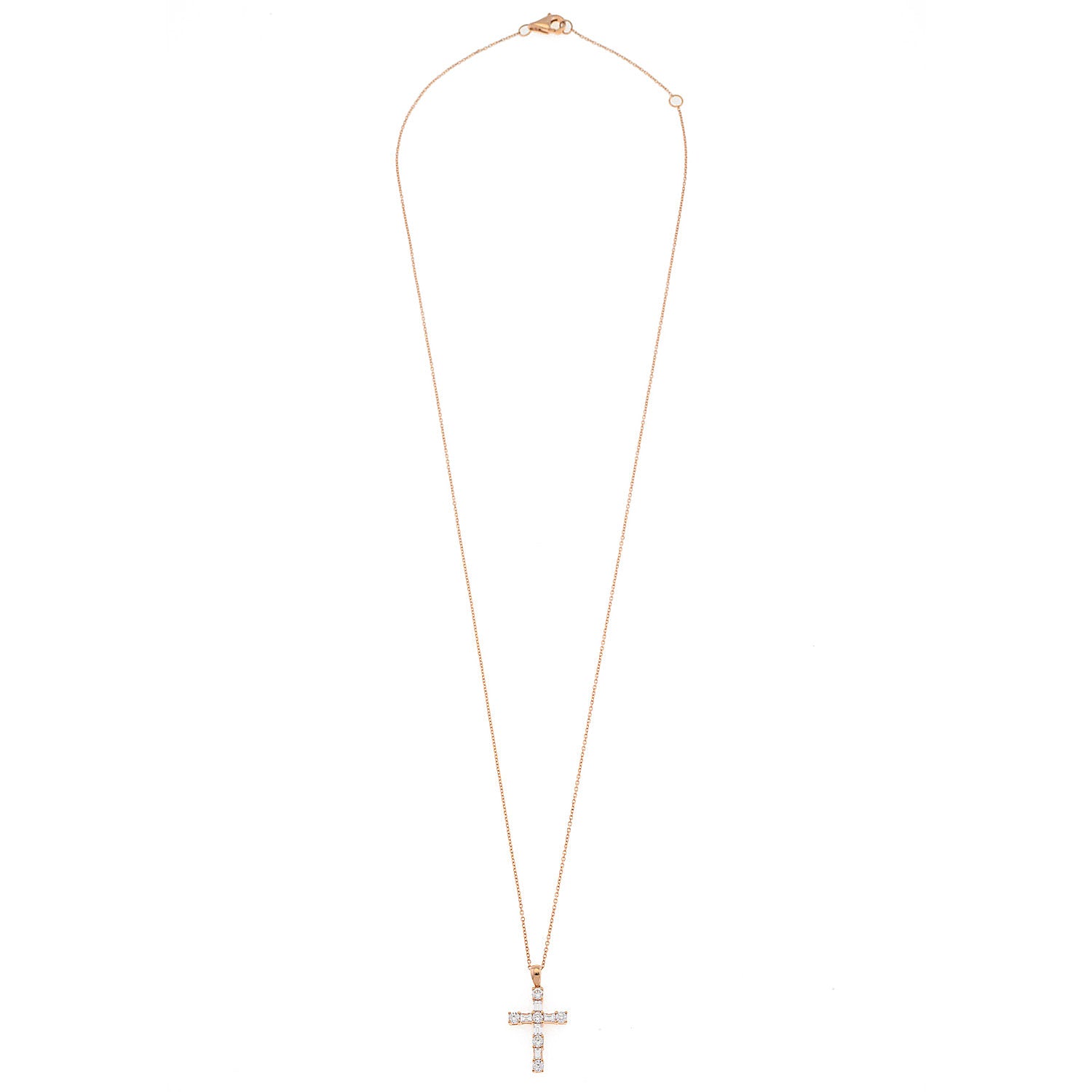 Bagguette Diamond Cross