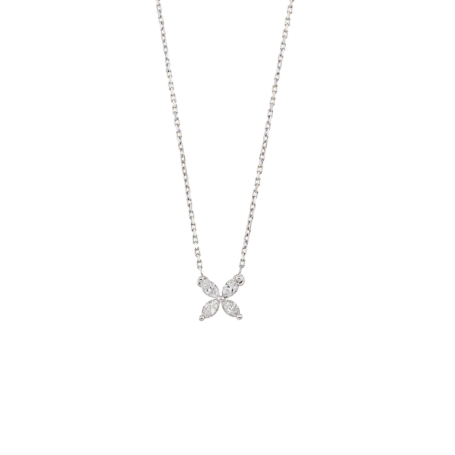 Four Diamond X Necklace