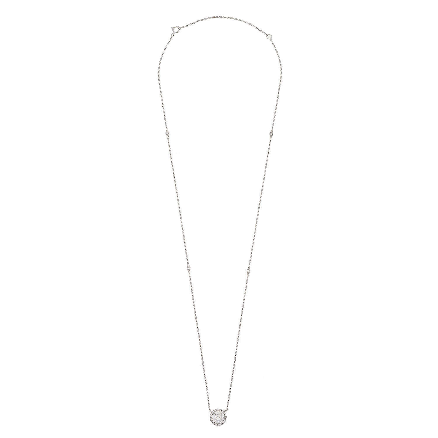 Rosette Diamond Necklace