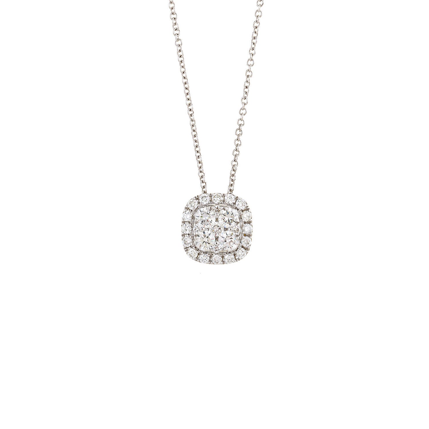 Square Diamond Necklace