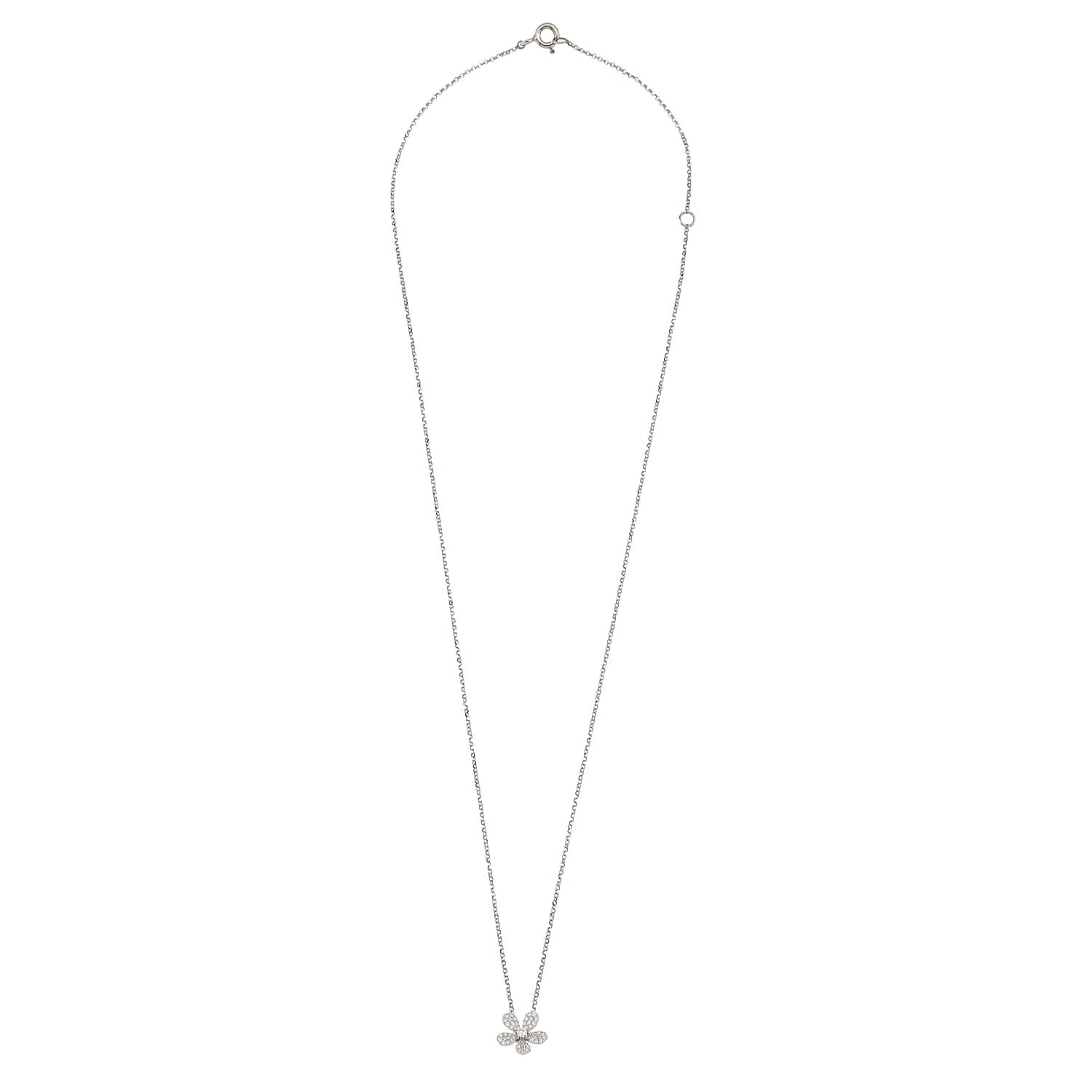 Diamond Flower Necklace