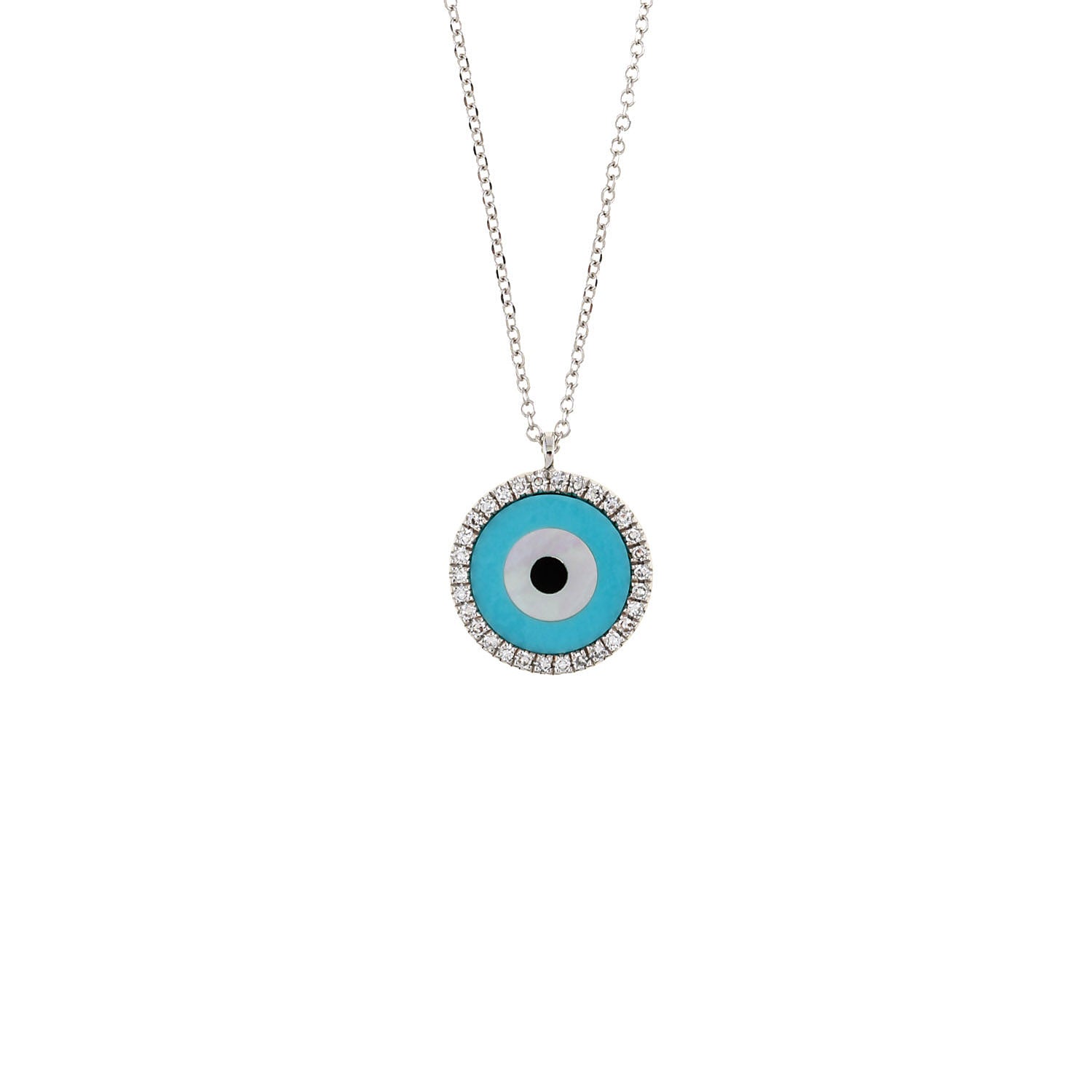 Turquoise Evil Eye Necklace