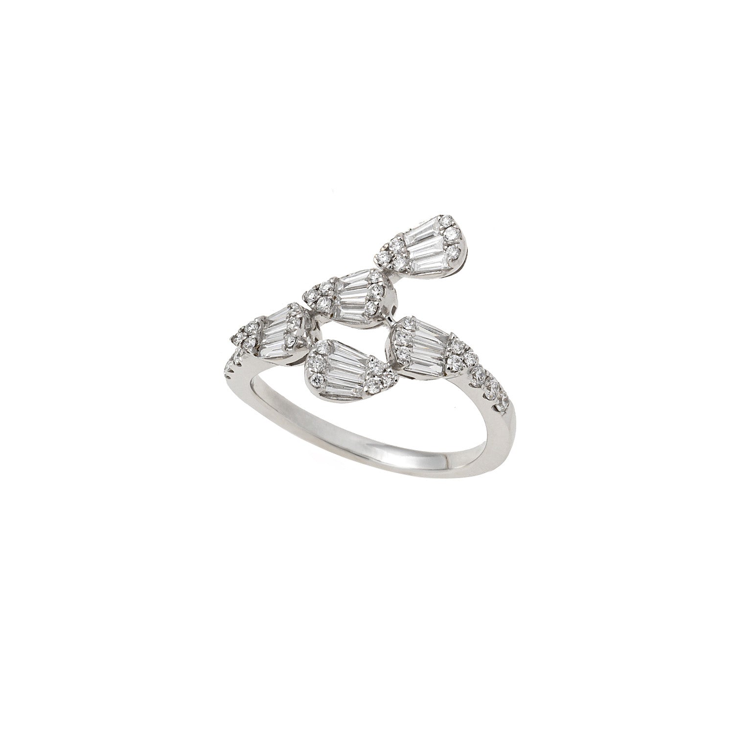 Drop diamond ring