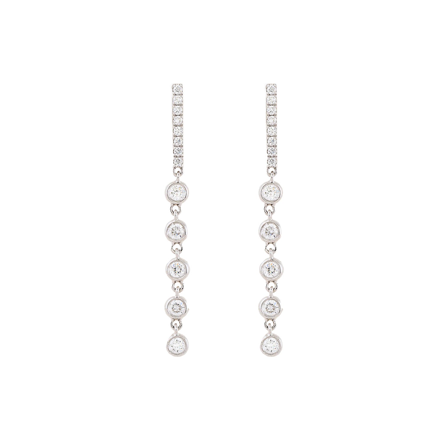 Diamond cascade Earrings