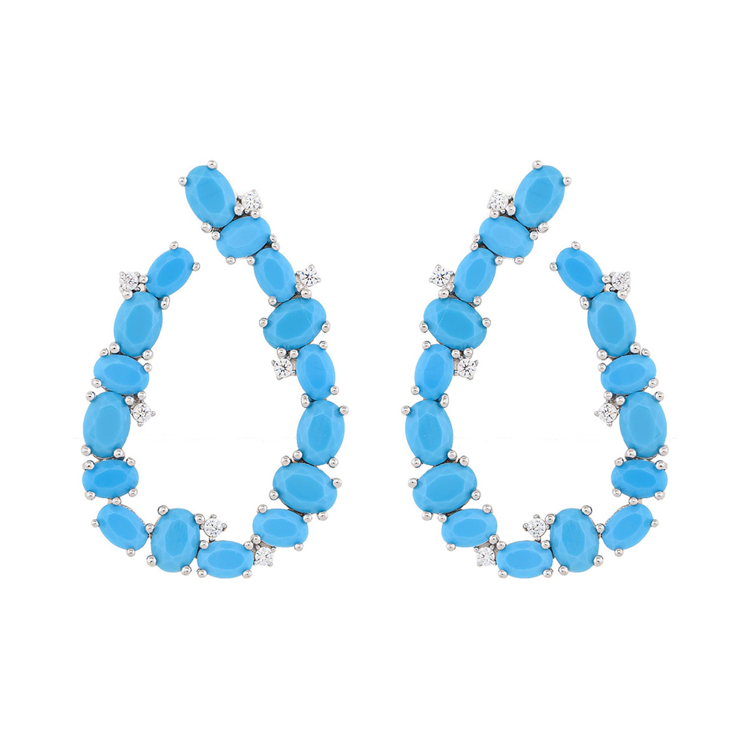 Turquoise Silver Earrings