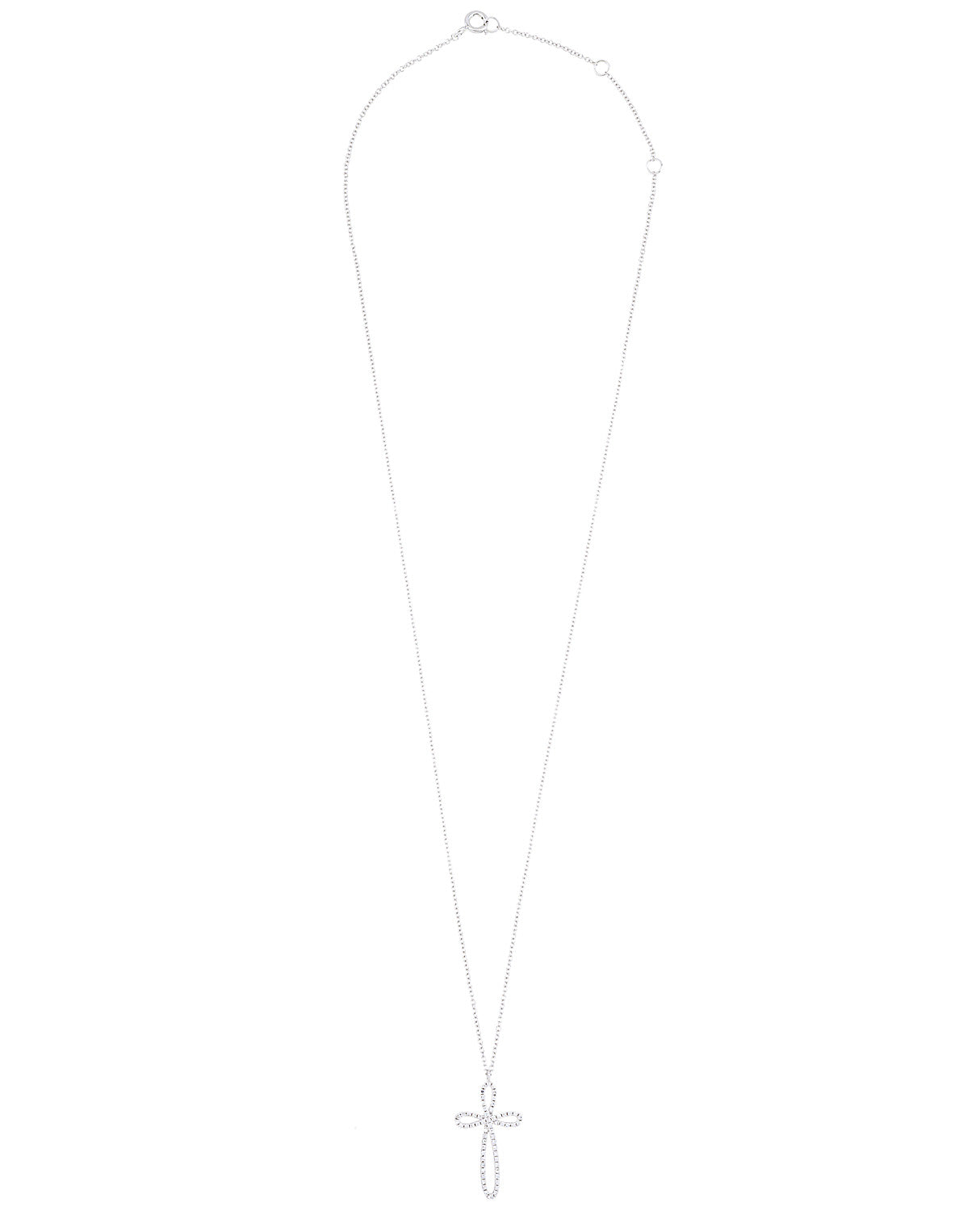 Twisted Diamond Cross necklace