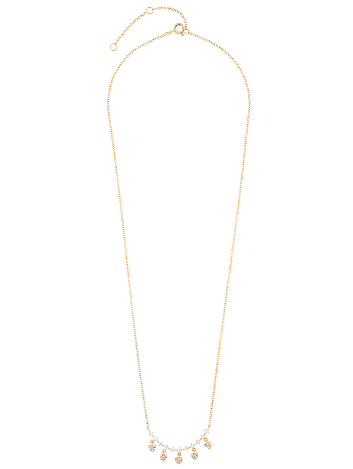 Mini Hearts Diamond Necklace