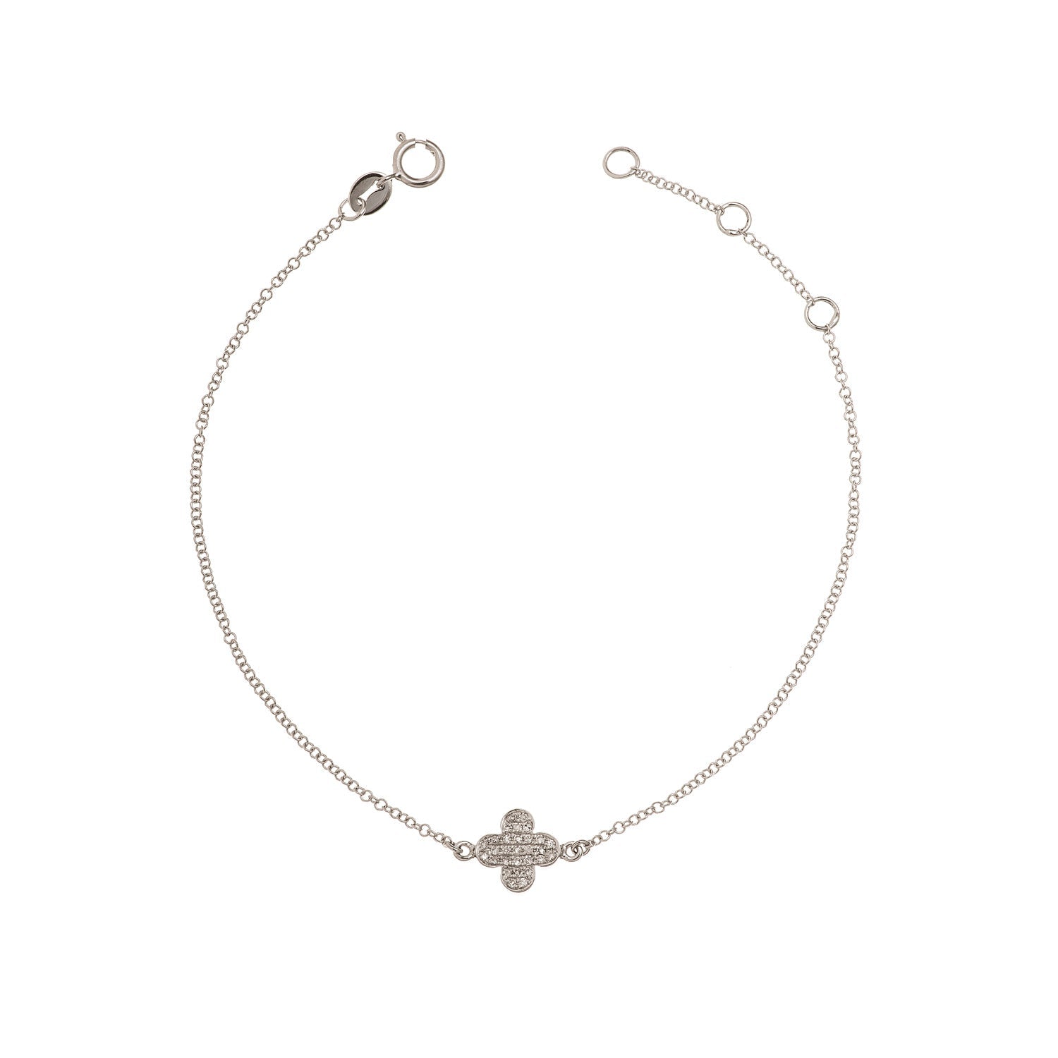 Flat Cross Bracelet - Anatol Jewelry