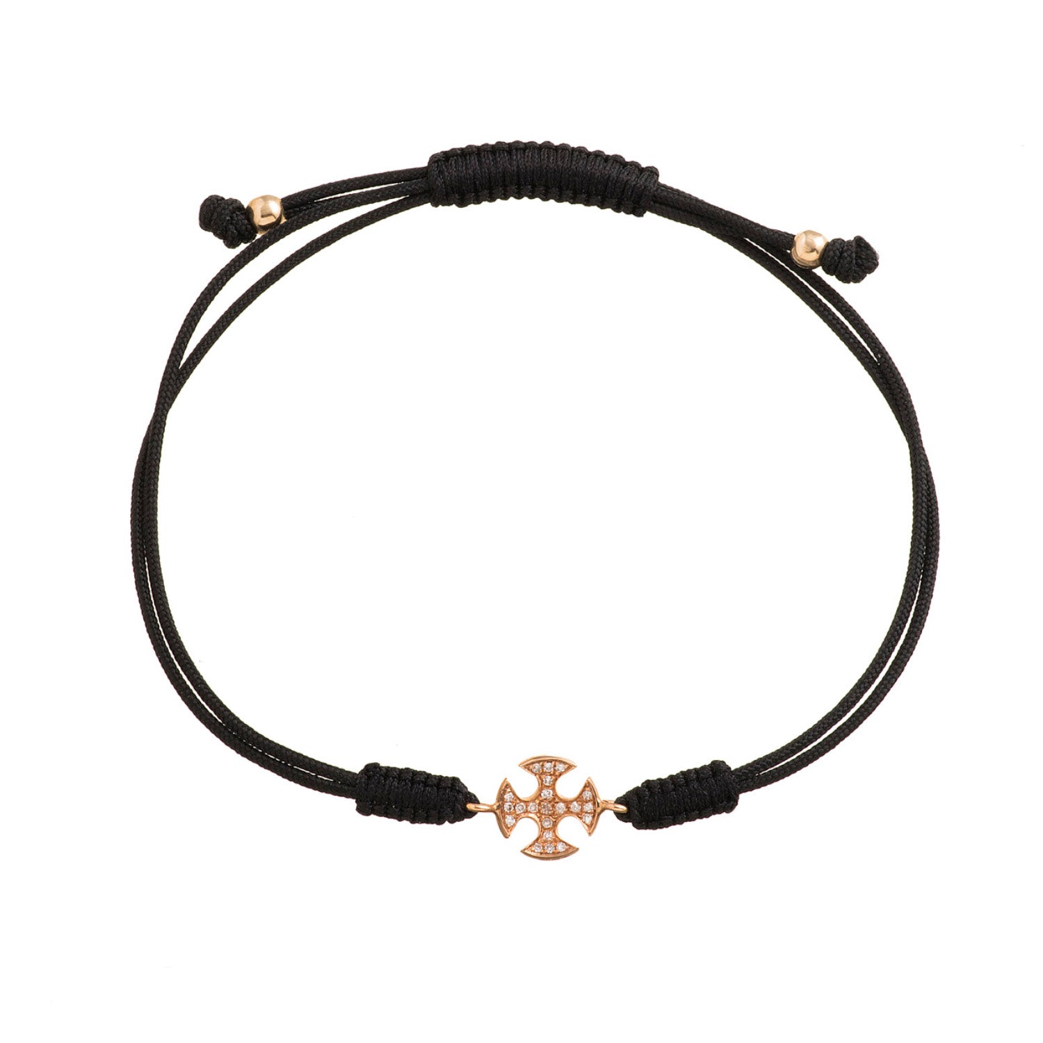 Cord bracelet. Diamond charm cord bracelet. Gold and diamond bracelet. Bracelet with charm and cord. Colourful cord bracelet. Anatol Jewellery. Χρυσά κοσμήματα. Βραχιόλι με κορδόνι. Χρυσό βραχιόλι με μπριγιάν. Κοσμήματα Κηφισιά.