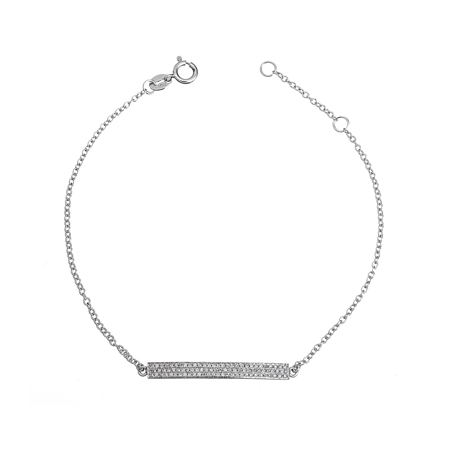 Diamond Bar Bracelet