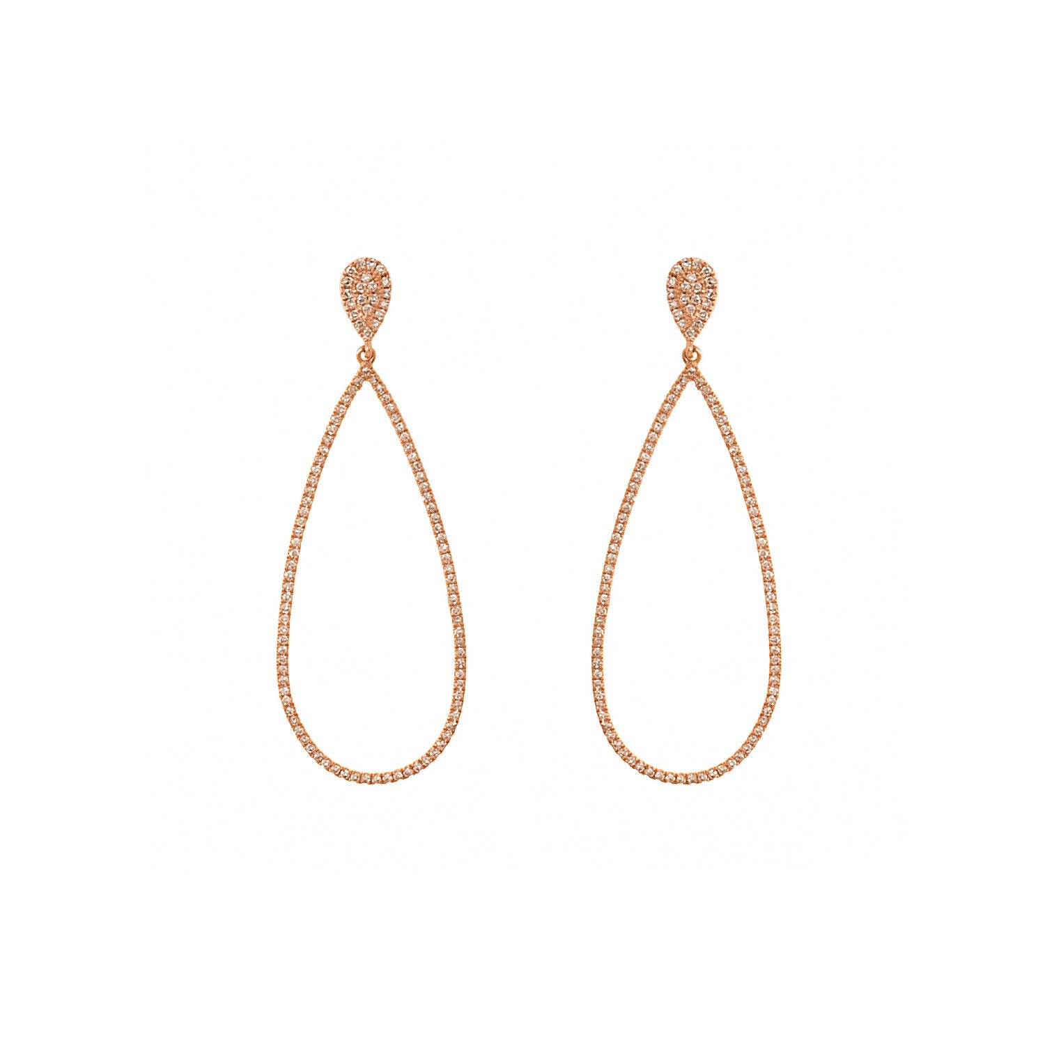 Oval Drop Earrings - Anatol Jewelry