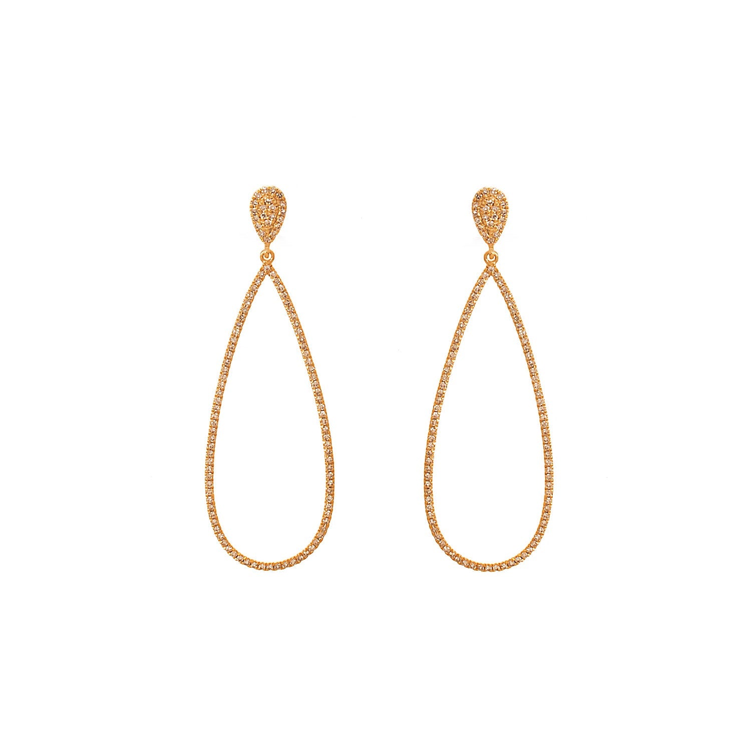 Oval Drop Earrings - Anatol Jewelry