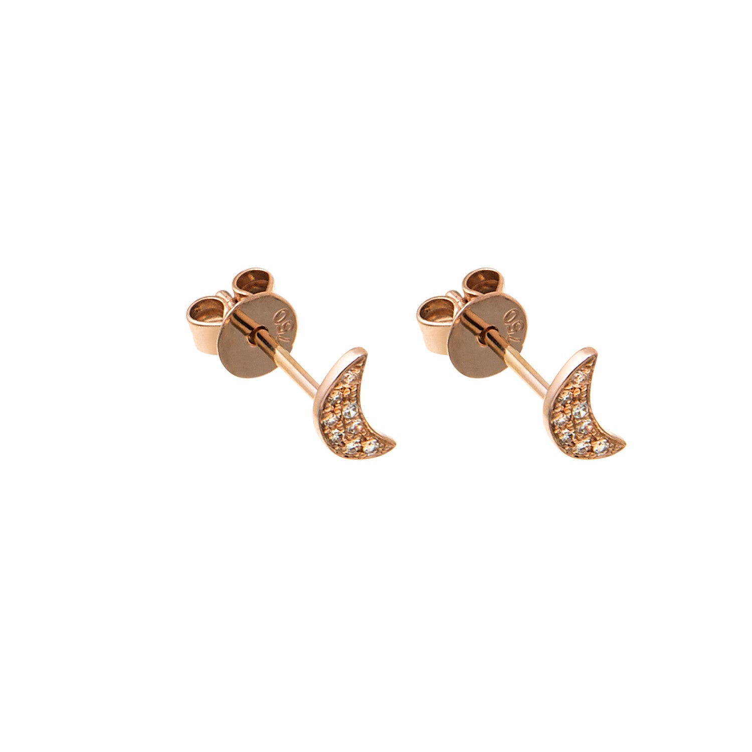 Half Moon diamond Earrings