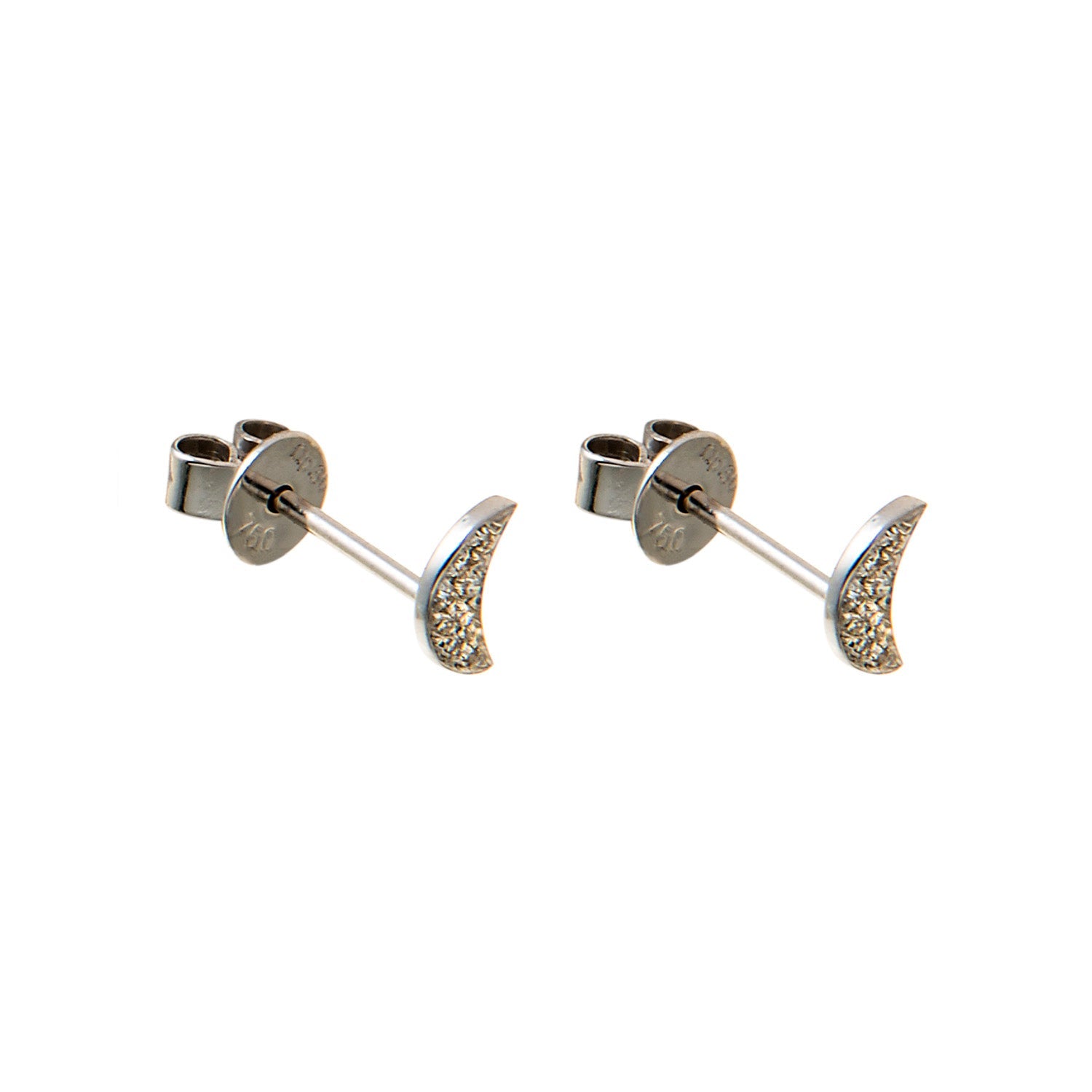 Half Moon diamond Earrings