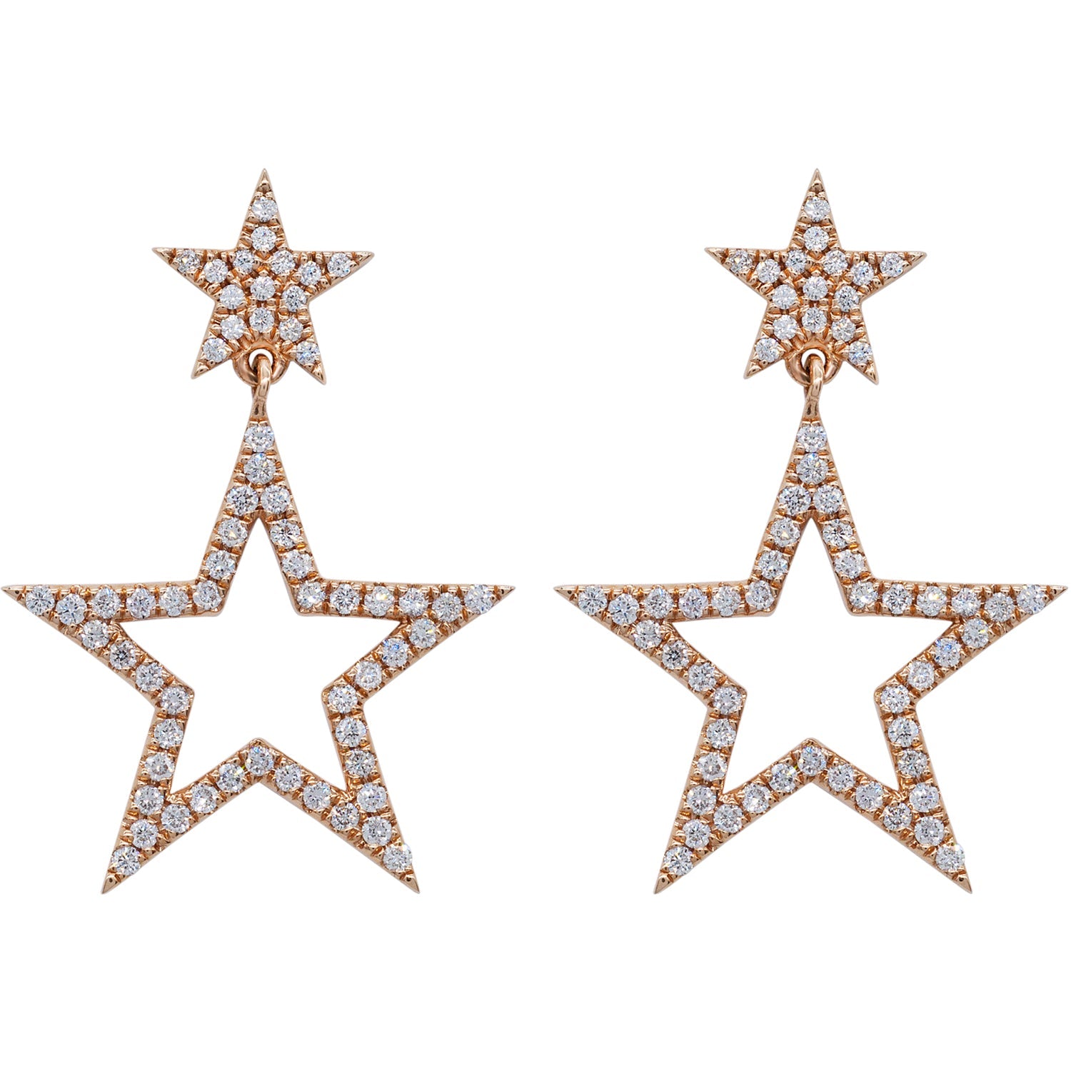 Diamond Star Earrings
