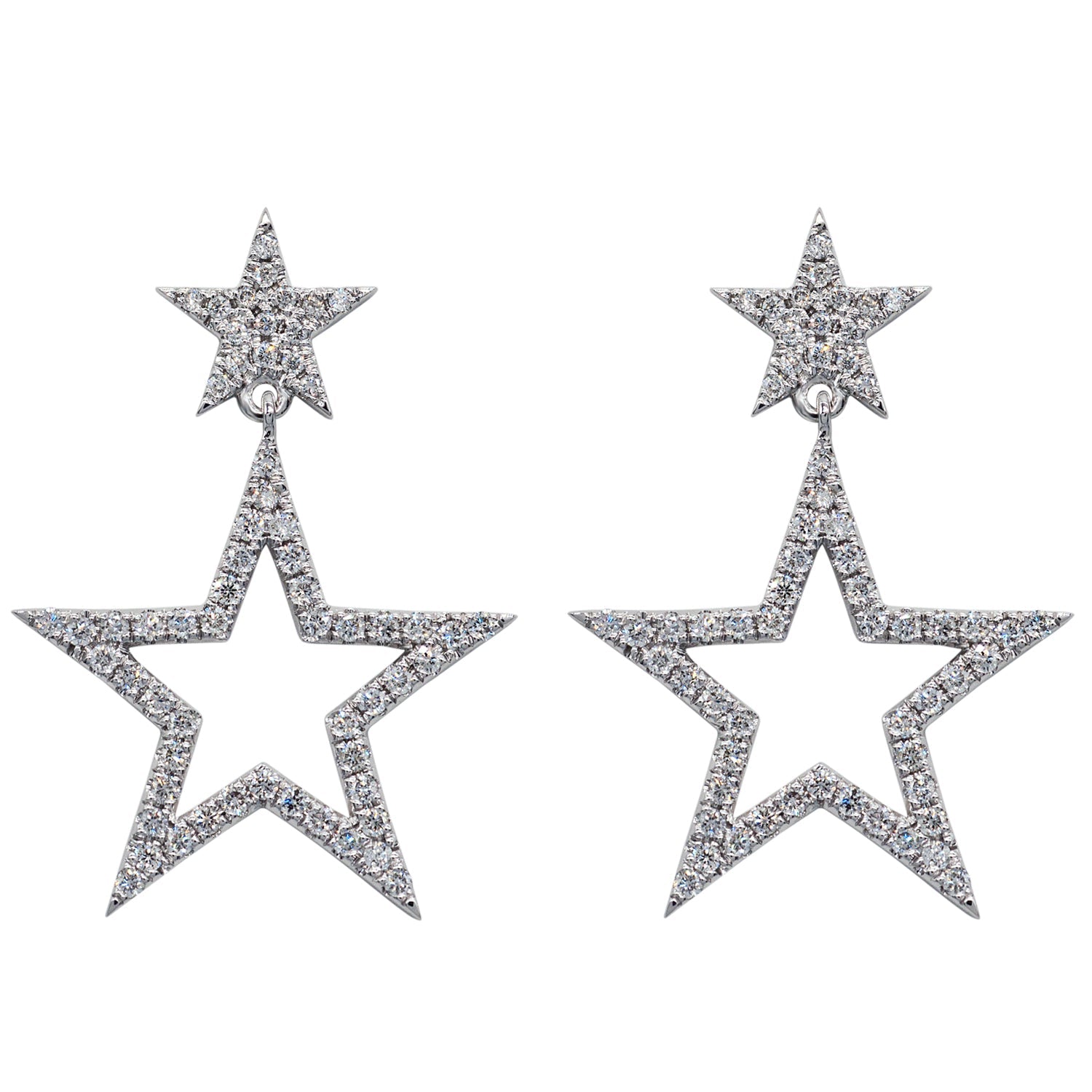 Diamond Star Earrings