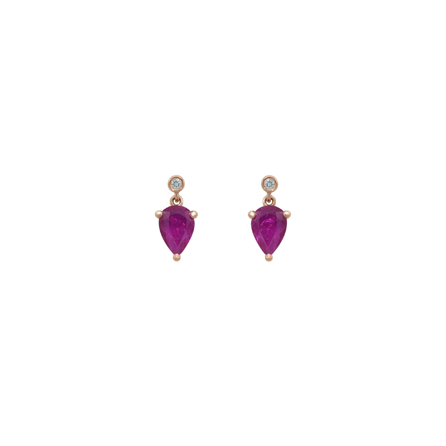 Diamond and Ruby Earring