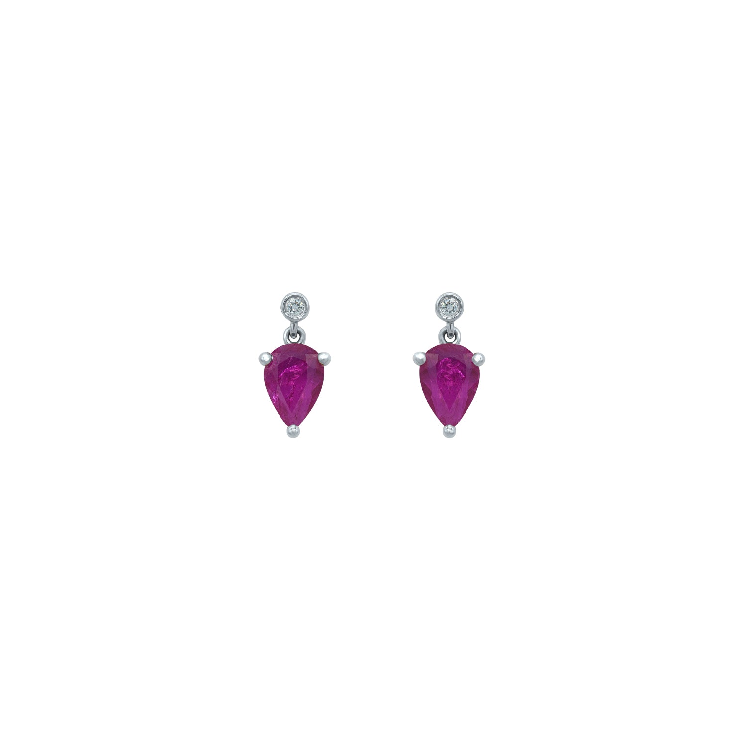 Diamond and Ruby Earring