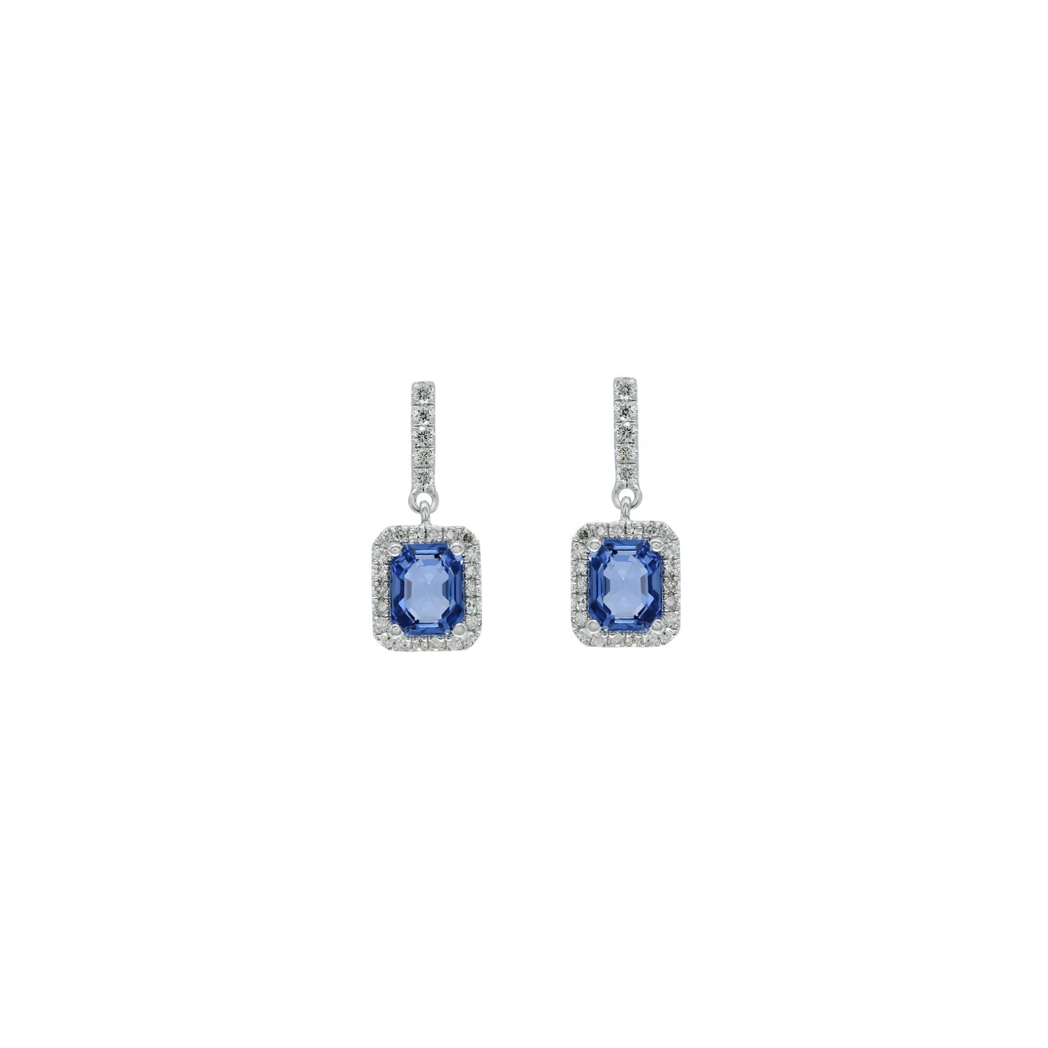 Sapphire and Diamond Earrings