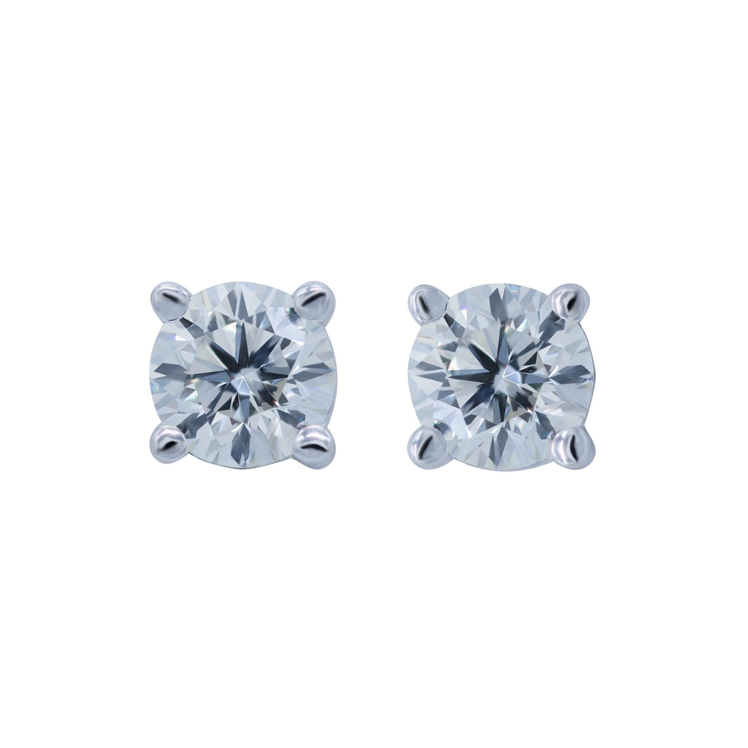 Diamond Earrings. Diamond Studs. Solitaire diamond earrings. White Gold earrings