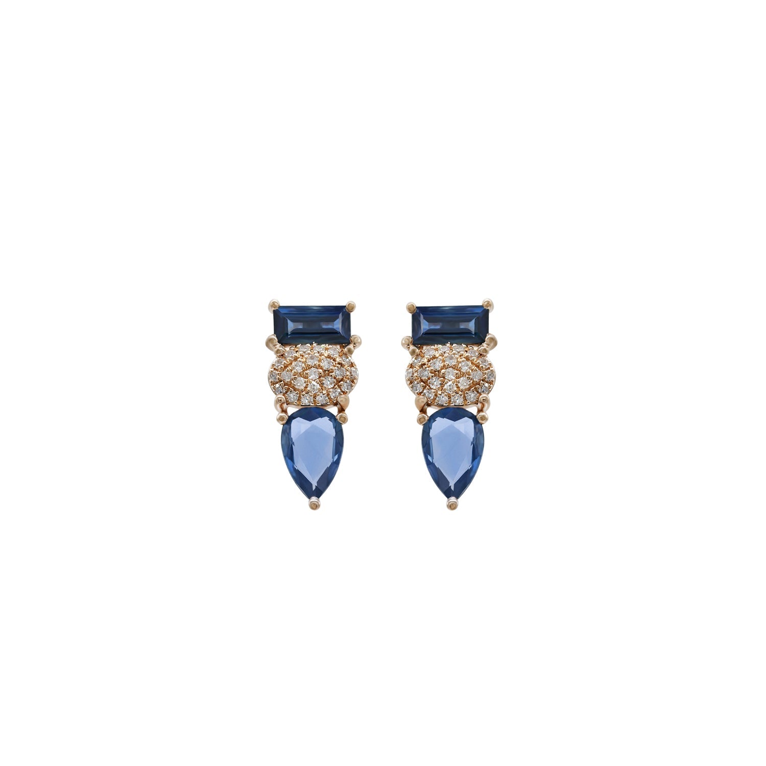Sapphire Earring. Earrings. 18K gold earring. White Gold, yellow gold, rose gold. Perfect Gift. Earring gift. Fine jewelry. Anatol. Kifissia. Golden Hall. Σκουλαρίκι χρυσό. Σκουλαρίκι με ζαφείρια. Σκουλαρίκι τρυπητό. Σκουλαρίκι με ζαφείρι. Σκουλαρίκι με διαμάντια. Athens. Κηφισιά. Σκουλαρίκι με μπριγιάν.