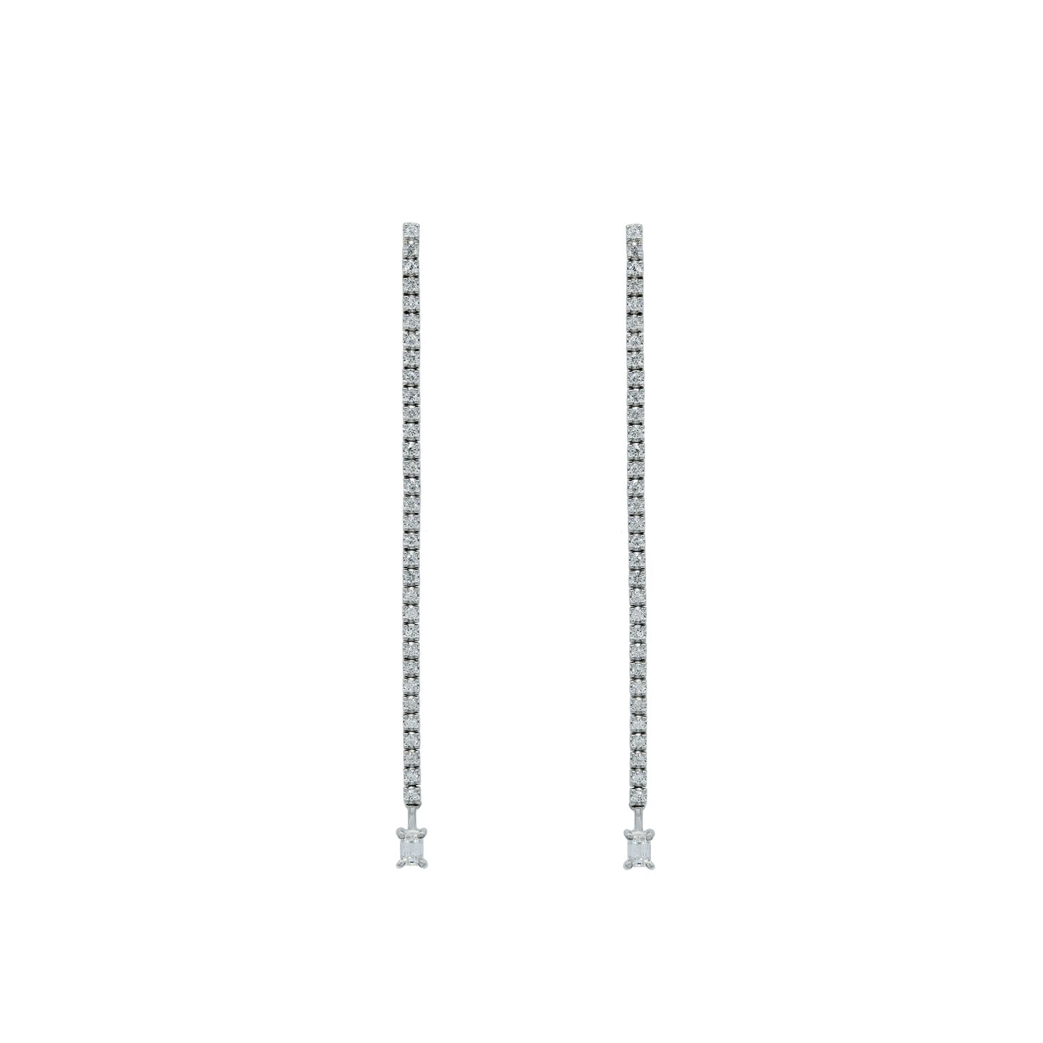 Gold and Diamond Drop Earring