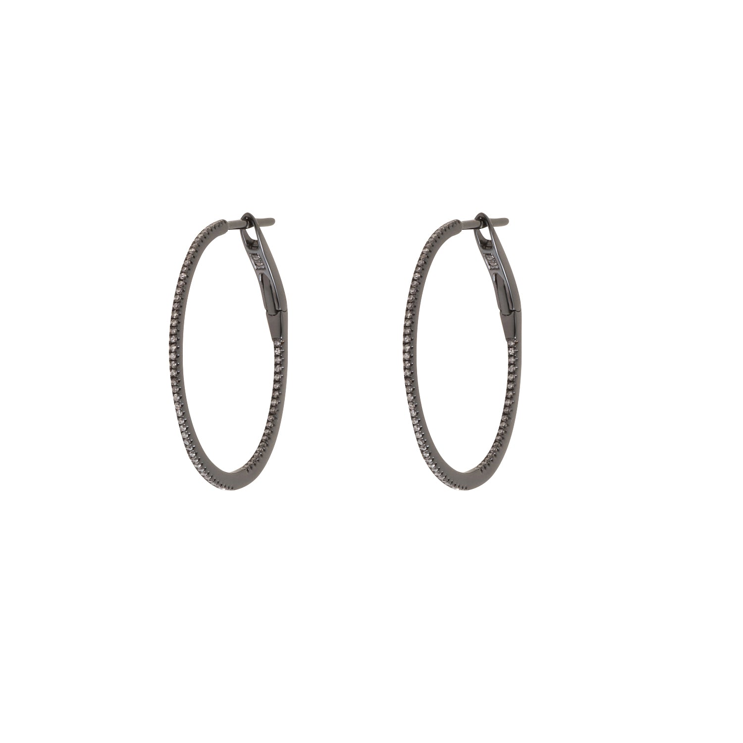 Diamond Hoop Earrings