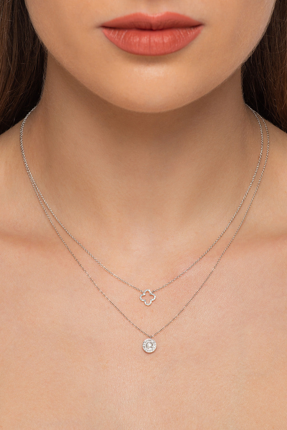 Gold and diamond necklace. Anatol necklace. Diamond necklace. Κολιέ χρυσό. Κολιέ με μπριγιάν. Κολιέ με διαμάντια.