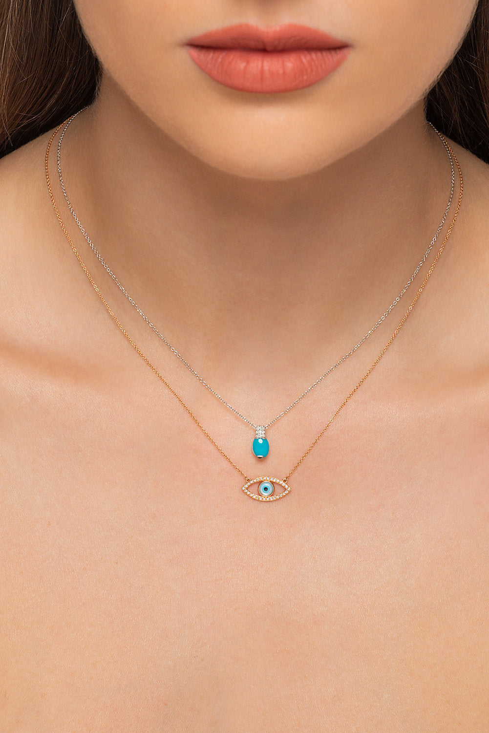 Gold and diamond necklace. Anatol necklace. Diamond necklace. Κολιέ χρυσό. Κολιέ με μπριγιάν. Κολιέ με διαμάντια.
