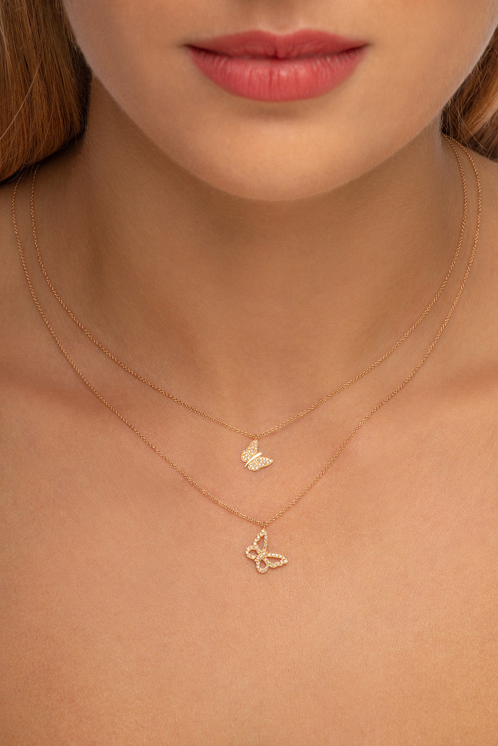 Diamond Butterfly Necklace
